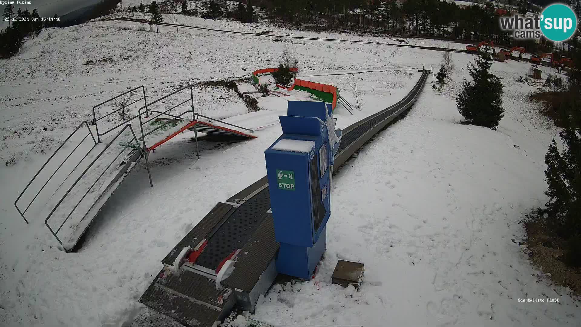 Live webcam Fužine toboggan run – Croatia