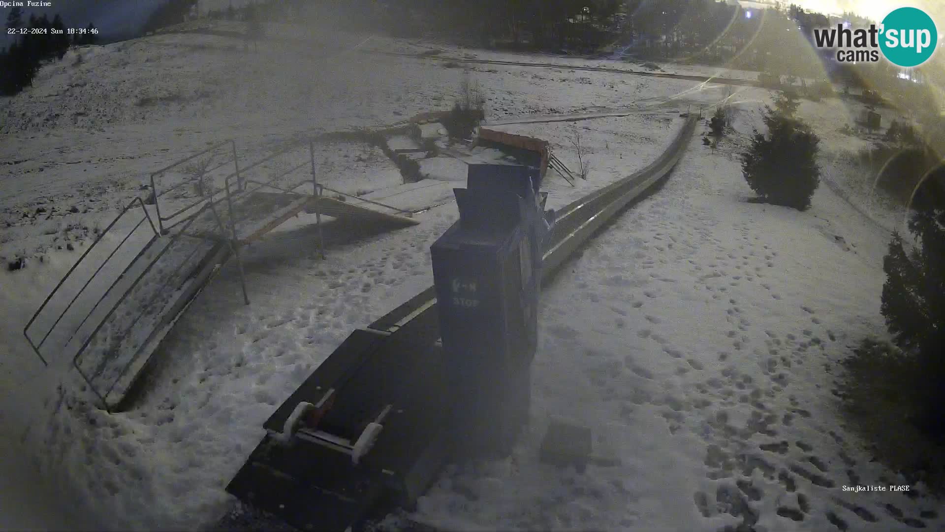 Live webcam Fužine toboggan run – Croatia