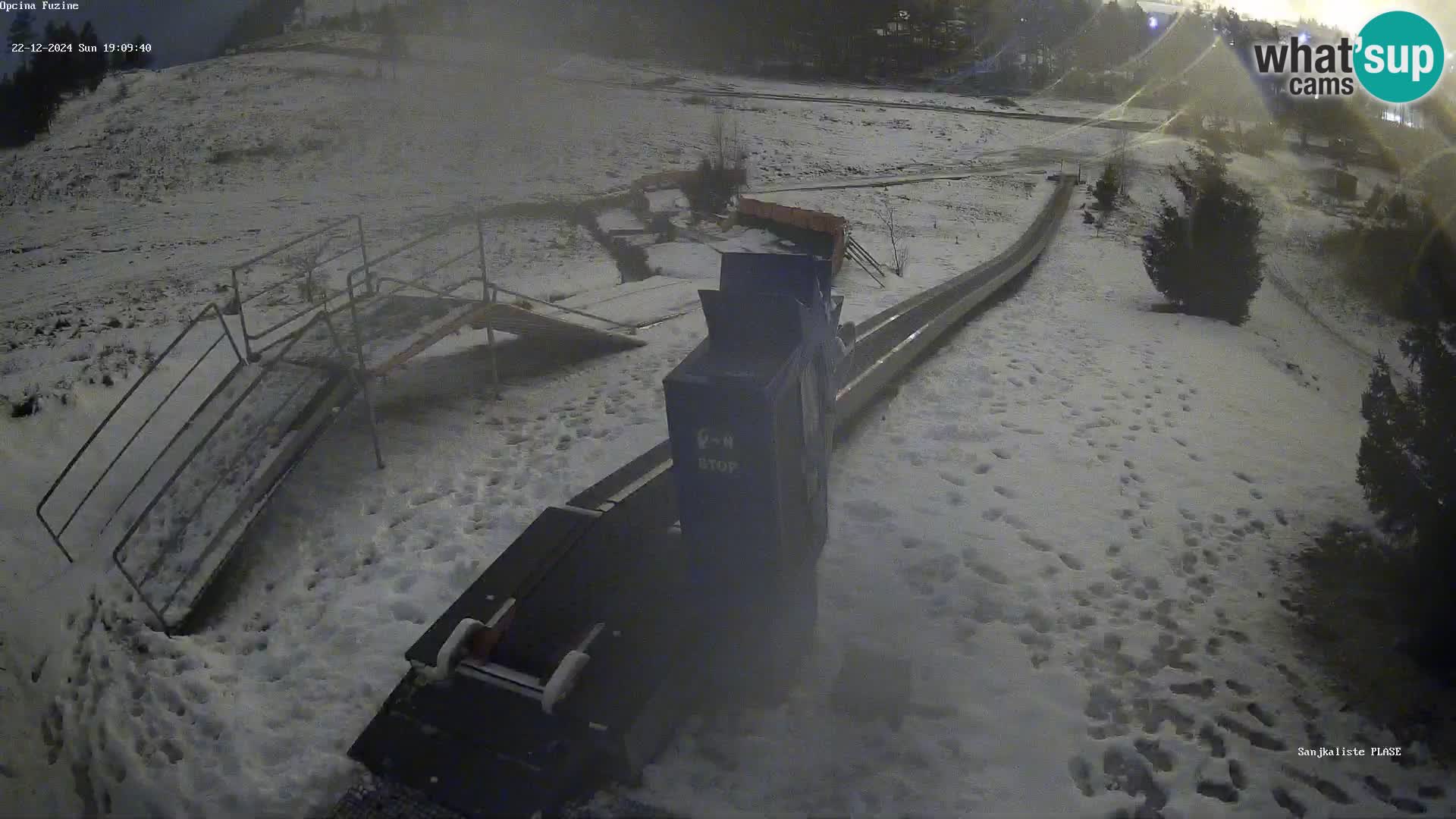 Live webcam Pista da slittino Fužine – Croazia