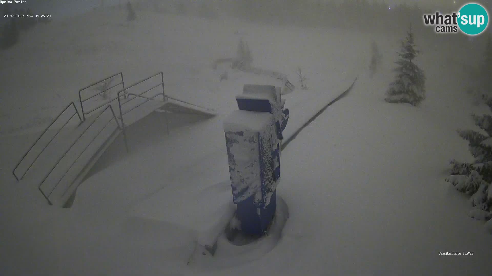 Live webcam Pista da slittino Fužine – Croazia