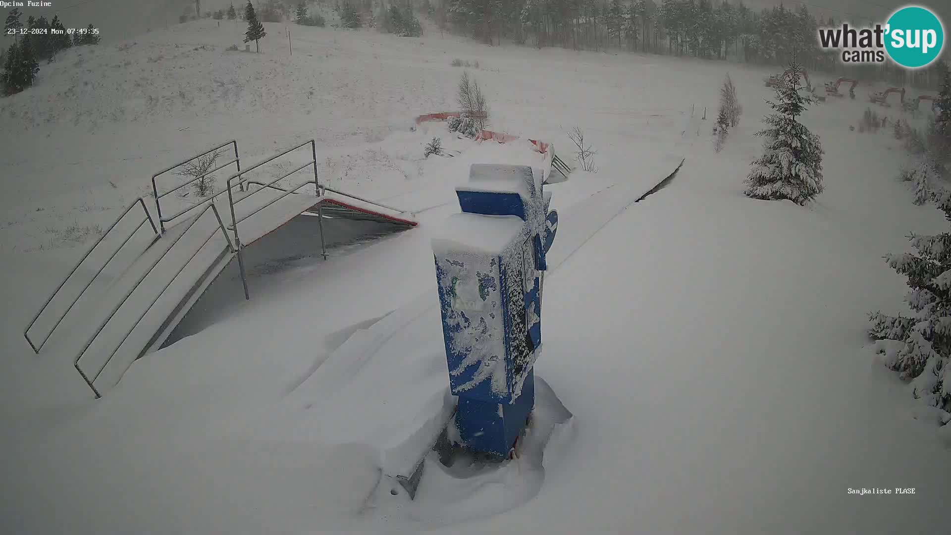 Live webcam Pista da slittino Fužine – Croazia