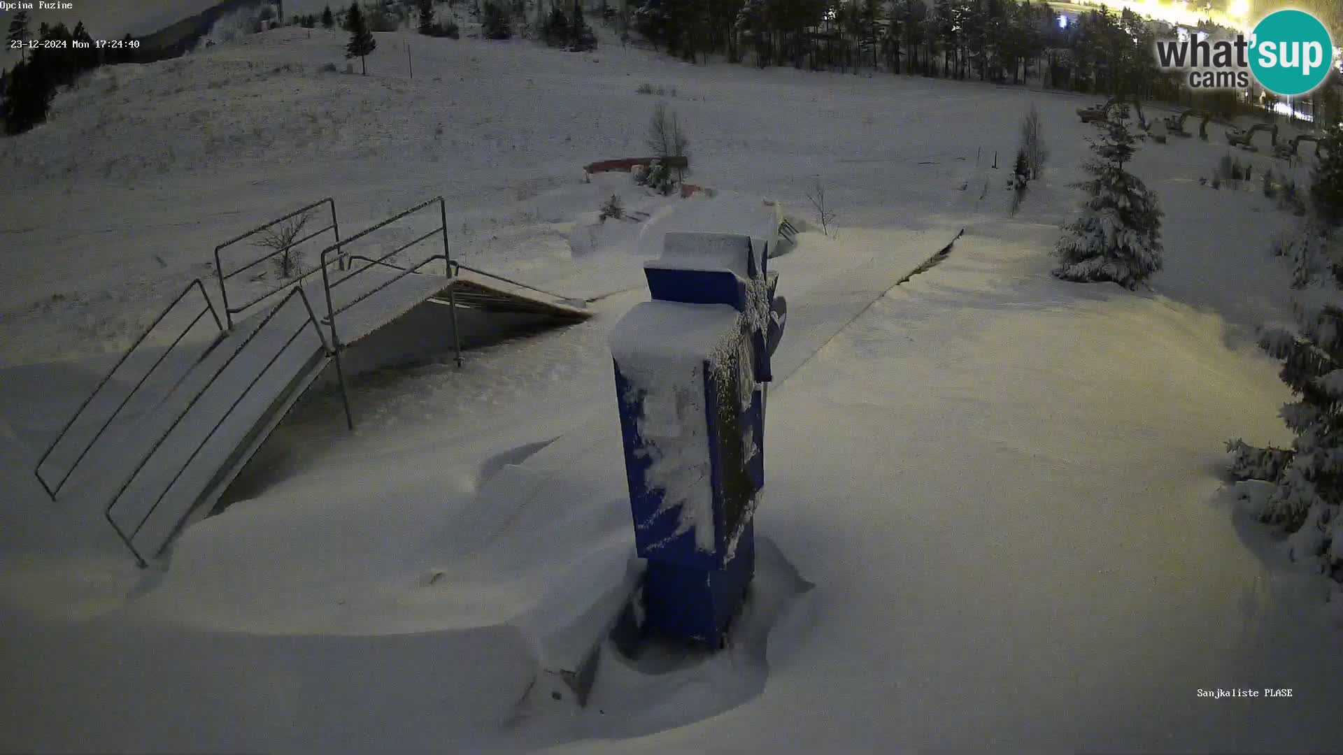 Webcam en direct Piste de luge de Fužine – Croatie