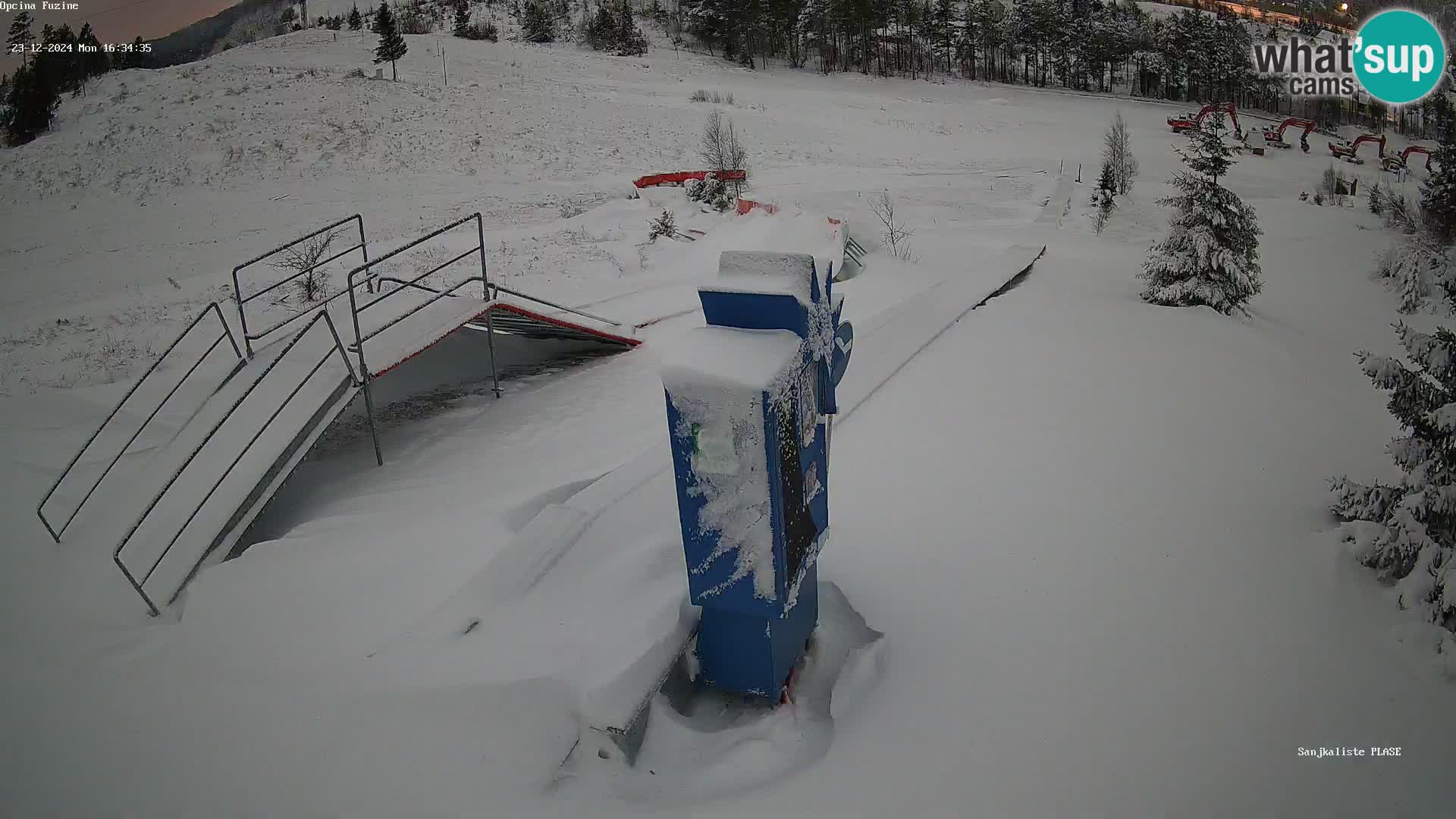 Webcam en direct Piste de luge de Fužine – Croatie