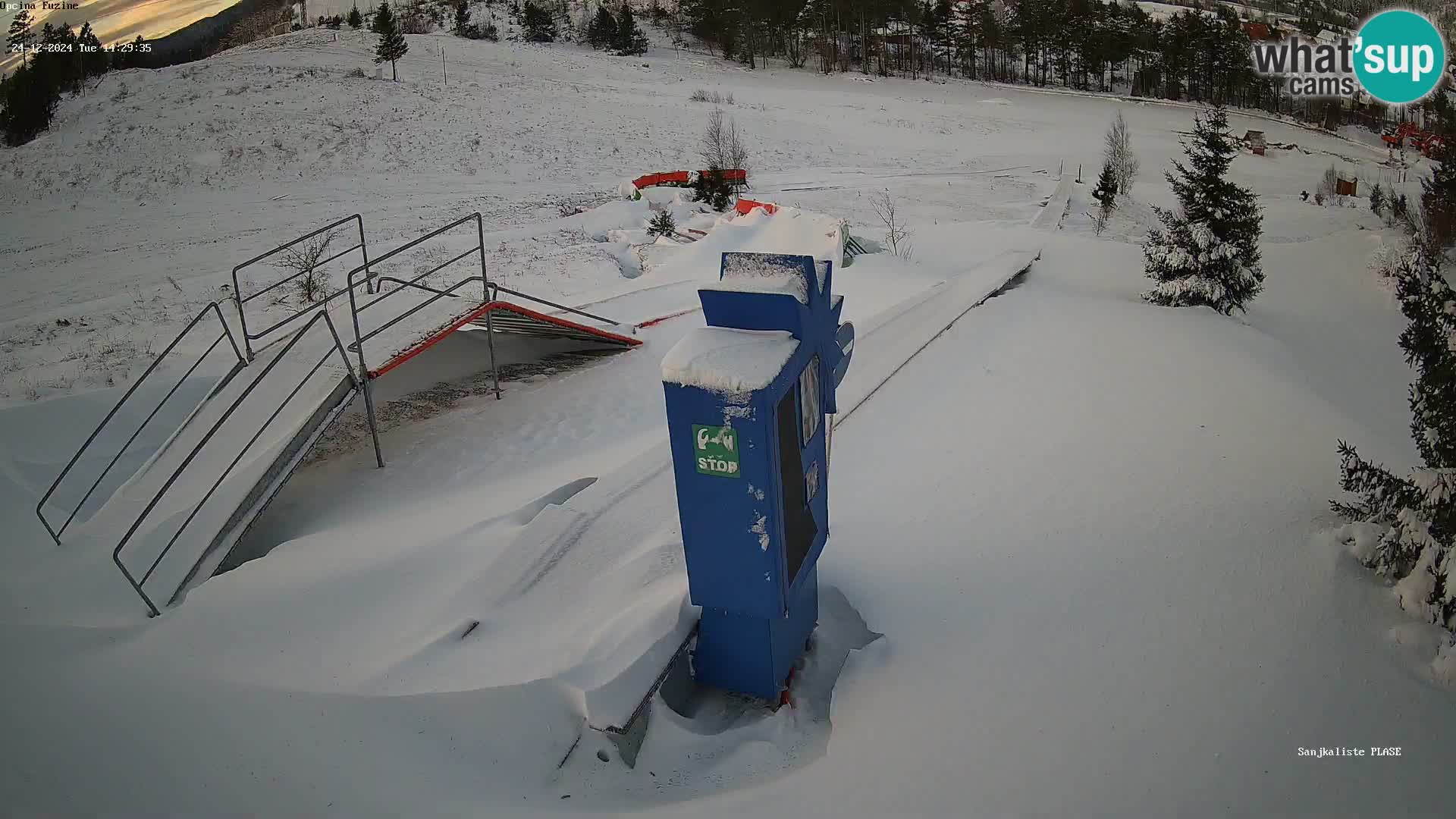 Live webcam Fužine toboggan run – Croatia