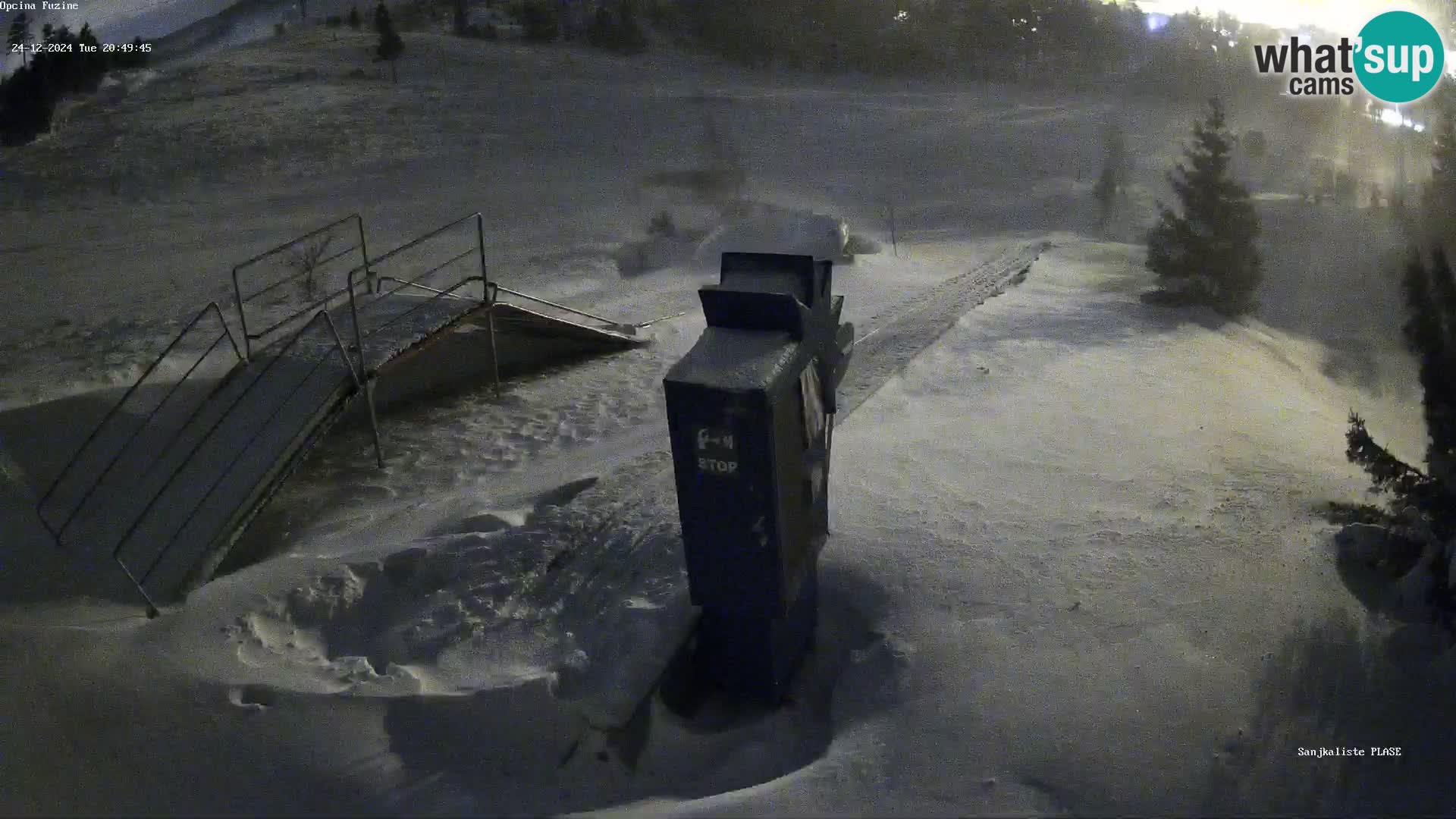 Live webcam Pista da slittino Fužine – Croazia