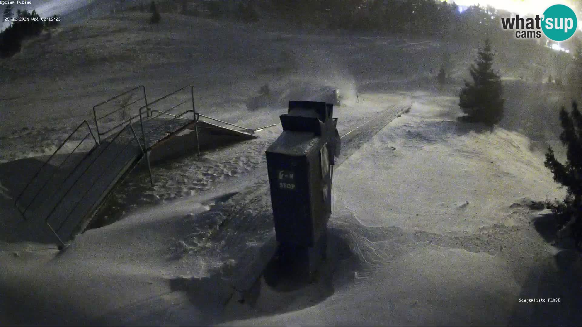 Live webcam Pista da slittino Fužine – Croazia