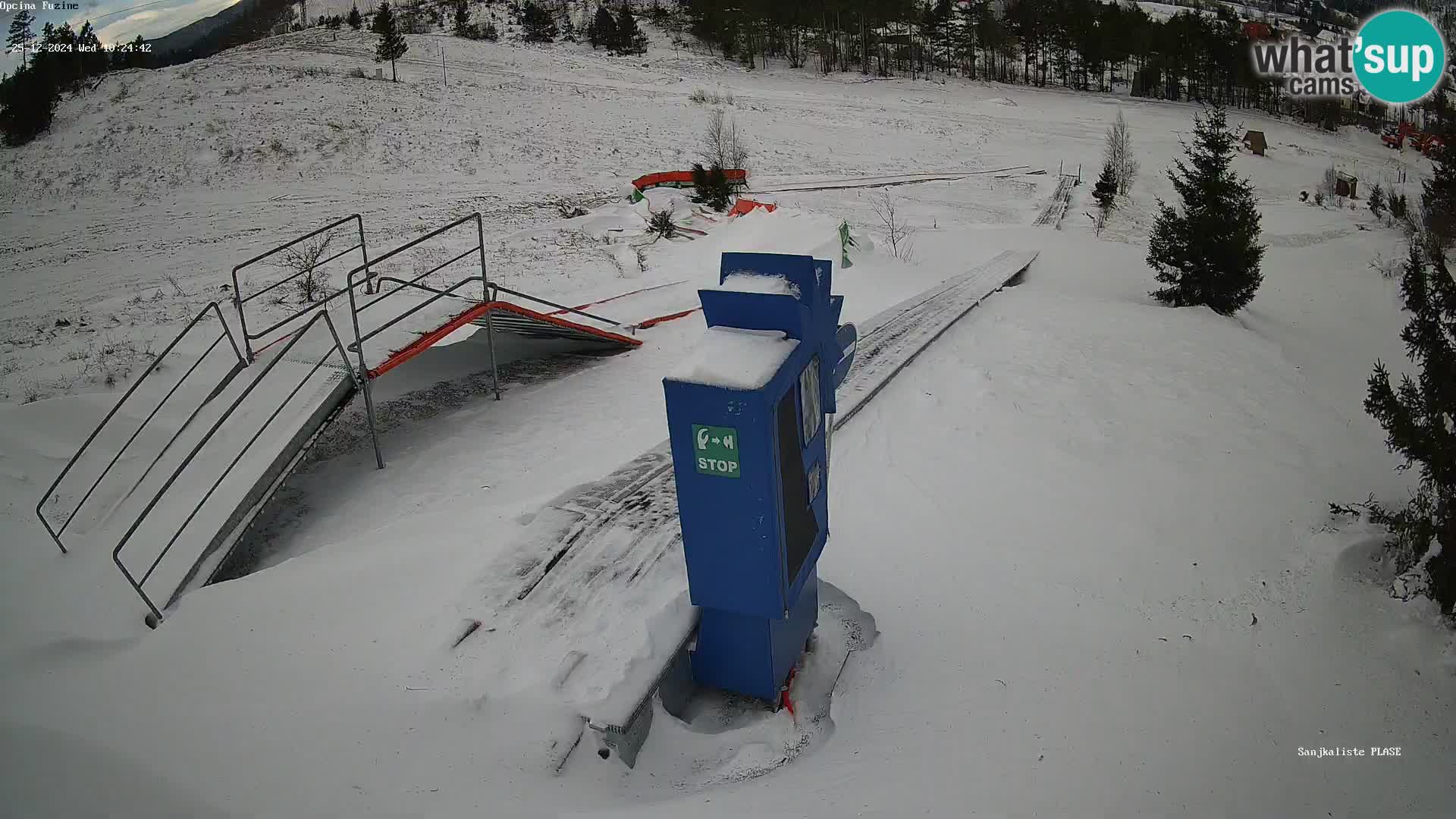 Webcam en direct Piste de luge de Fužine – Croatie