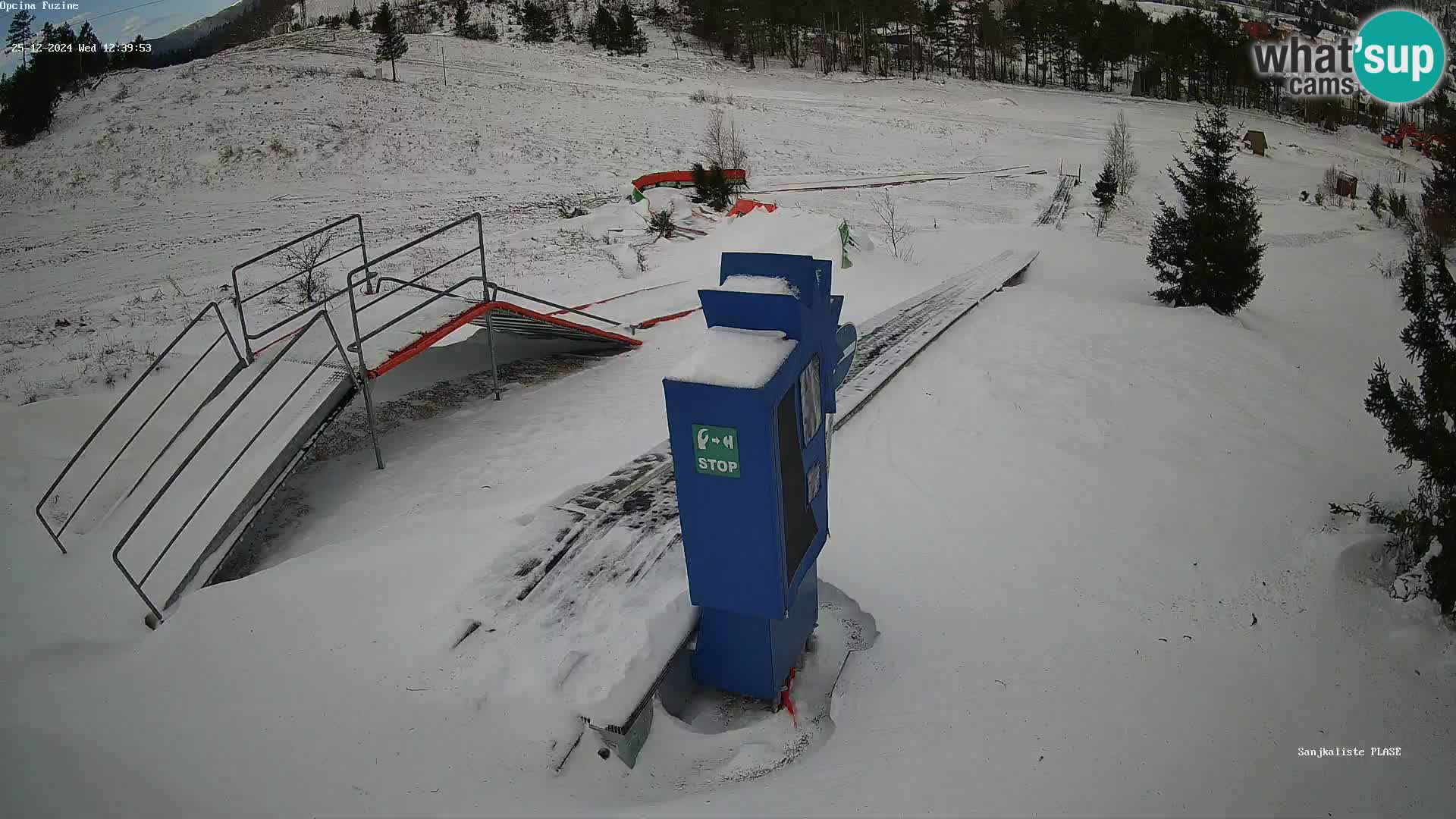 Live webcam Pista da slittino Fužine – Croazia