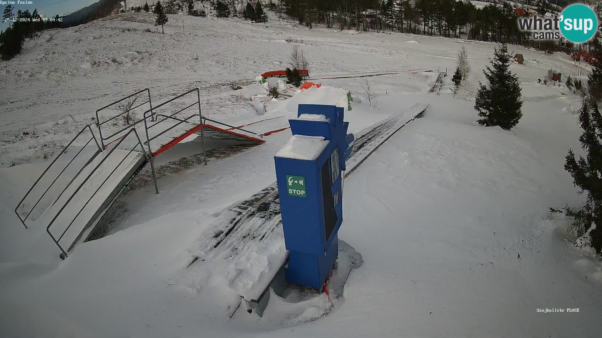 Live webcam Pista da slittino Fužine – Croazia