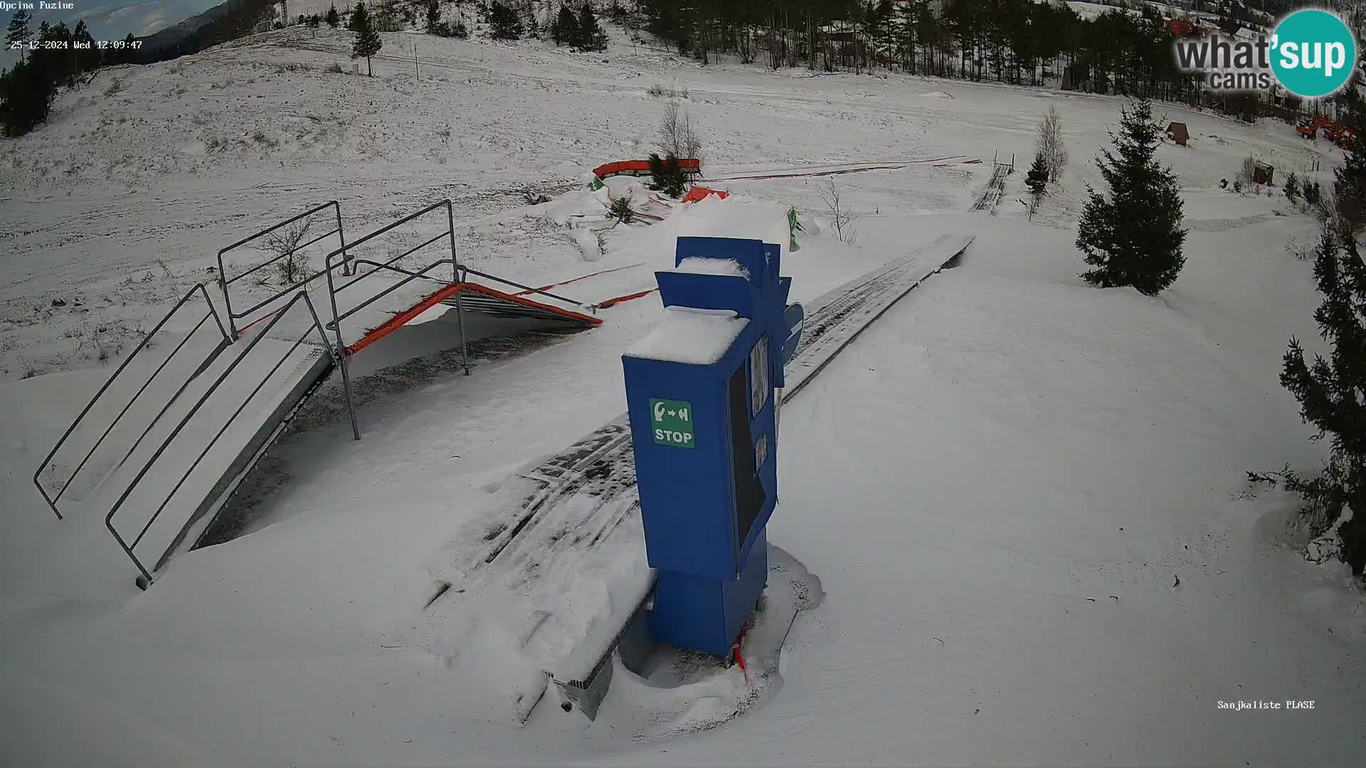 Live webcam Fužine toboggan run – Croatia