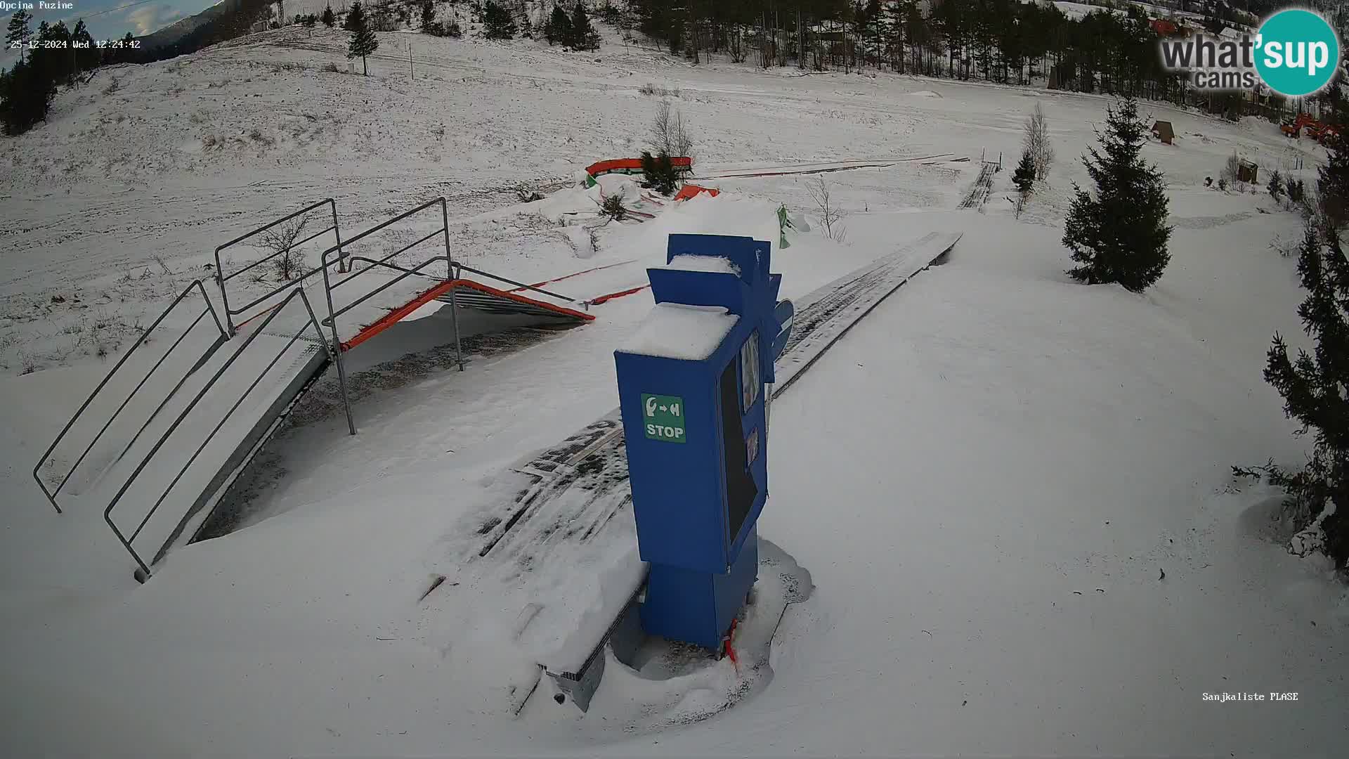 Live webcam Pista da slittino Fužine – Croazia