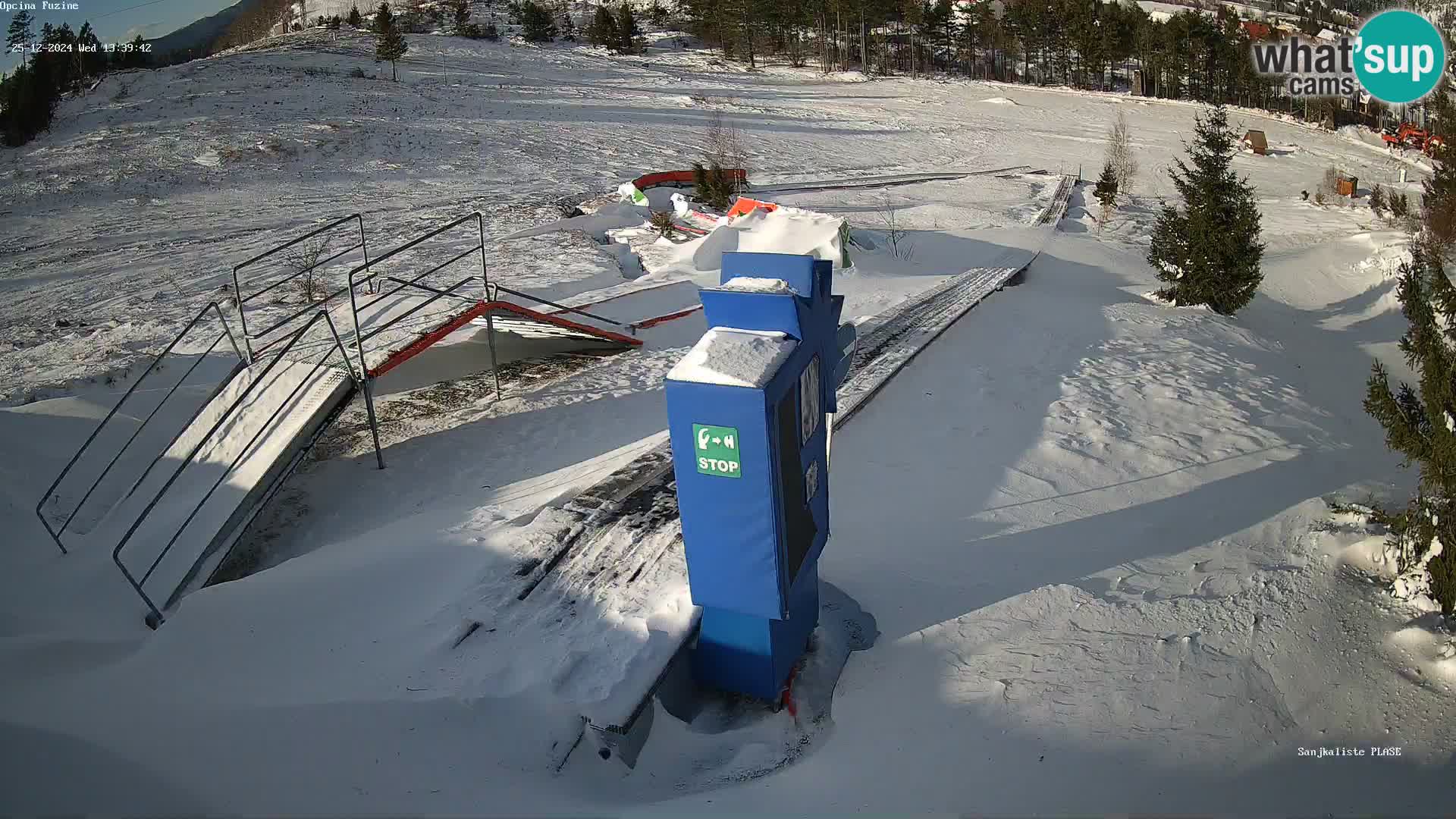 Webcam en direct Piste de luge de Fužine – Croatie