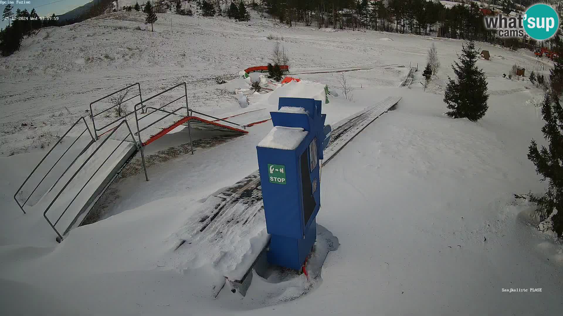 Webcam en direct Piste de luge de Fužine – Croatie