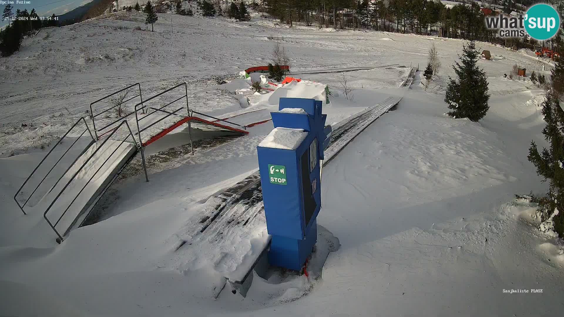 Live webcam Fužine toboggan run – Croatia