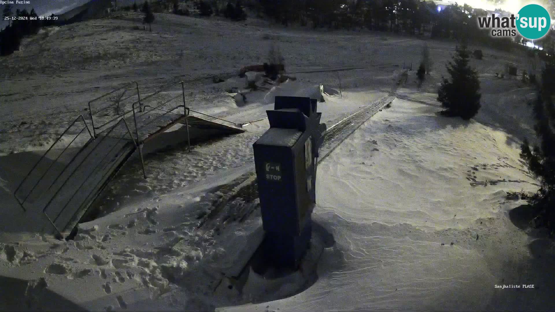 Live webcam Pista da slittino Fužine – Croazia