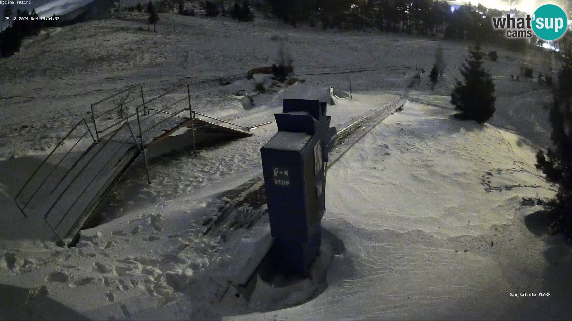 Live webcam Pista da slittino Fužine – Croazia