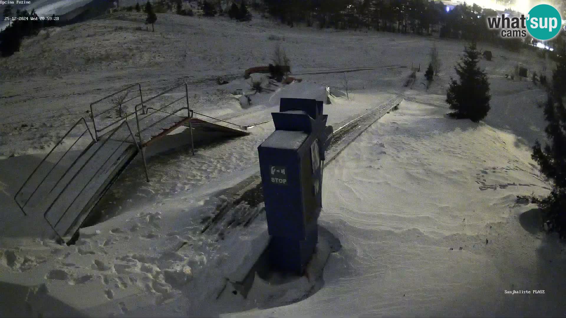 Live webcam Pista da slittino Fužine – Croazia