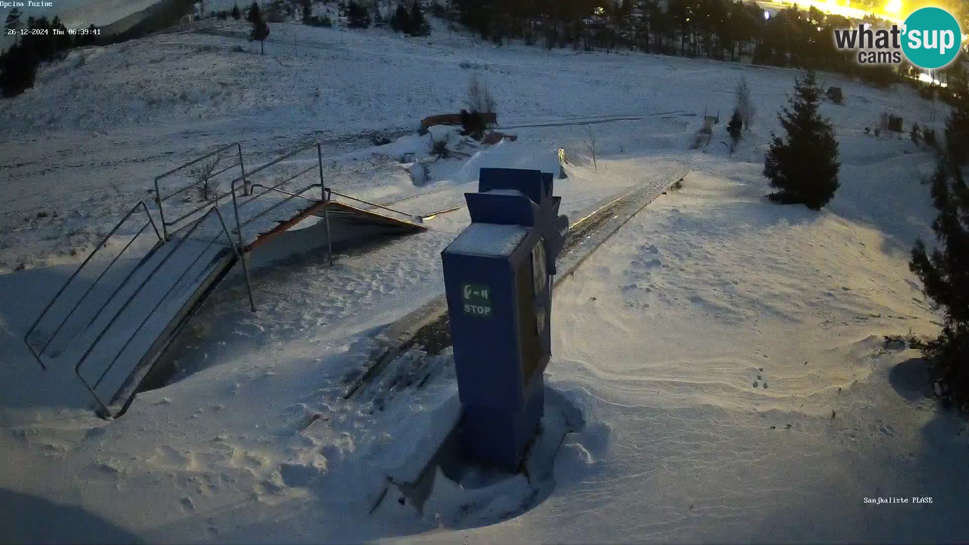 Webcam en direct Piste de luge de Fužine – Croatie