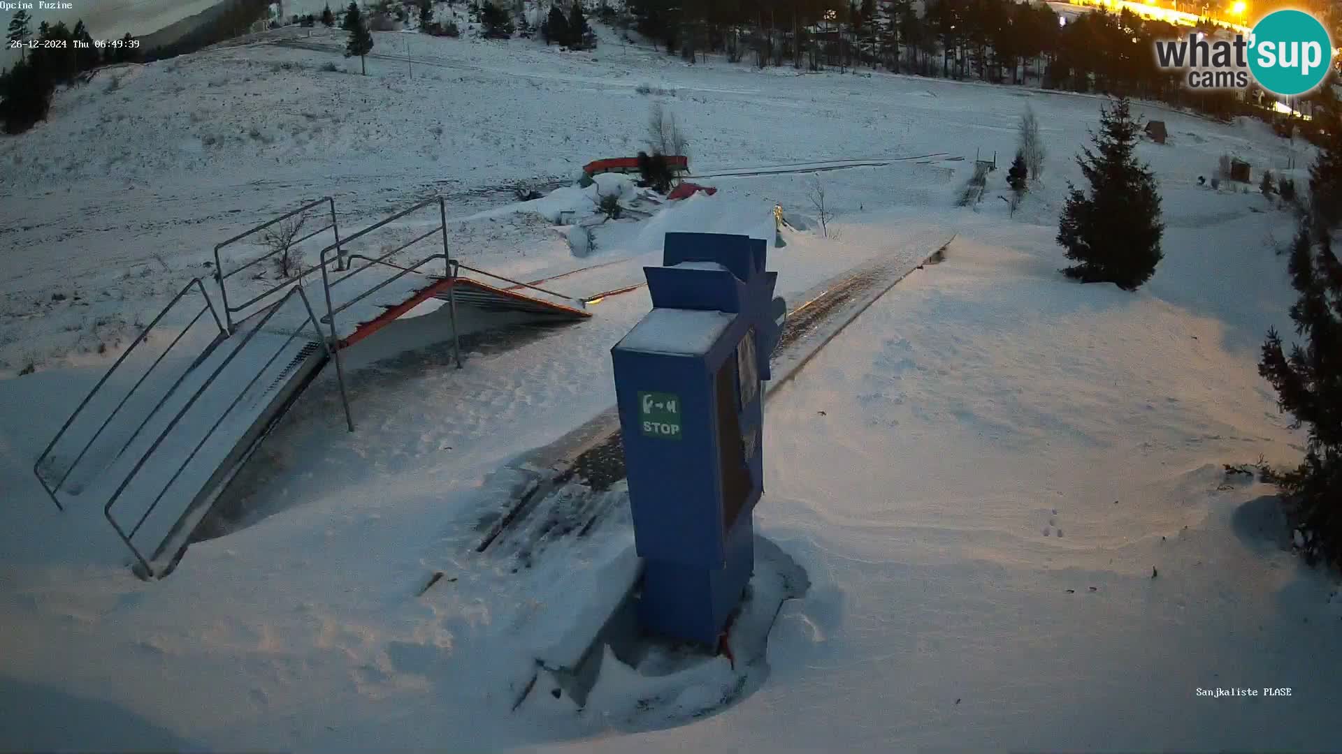 Webcam en direct Piste de luge de Fužine – Croatie