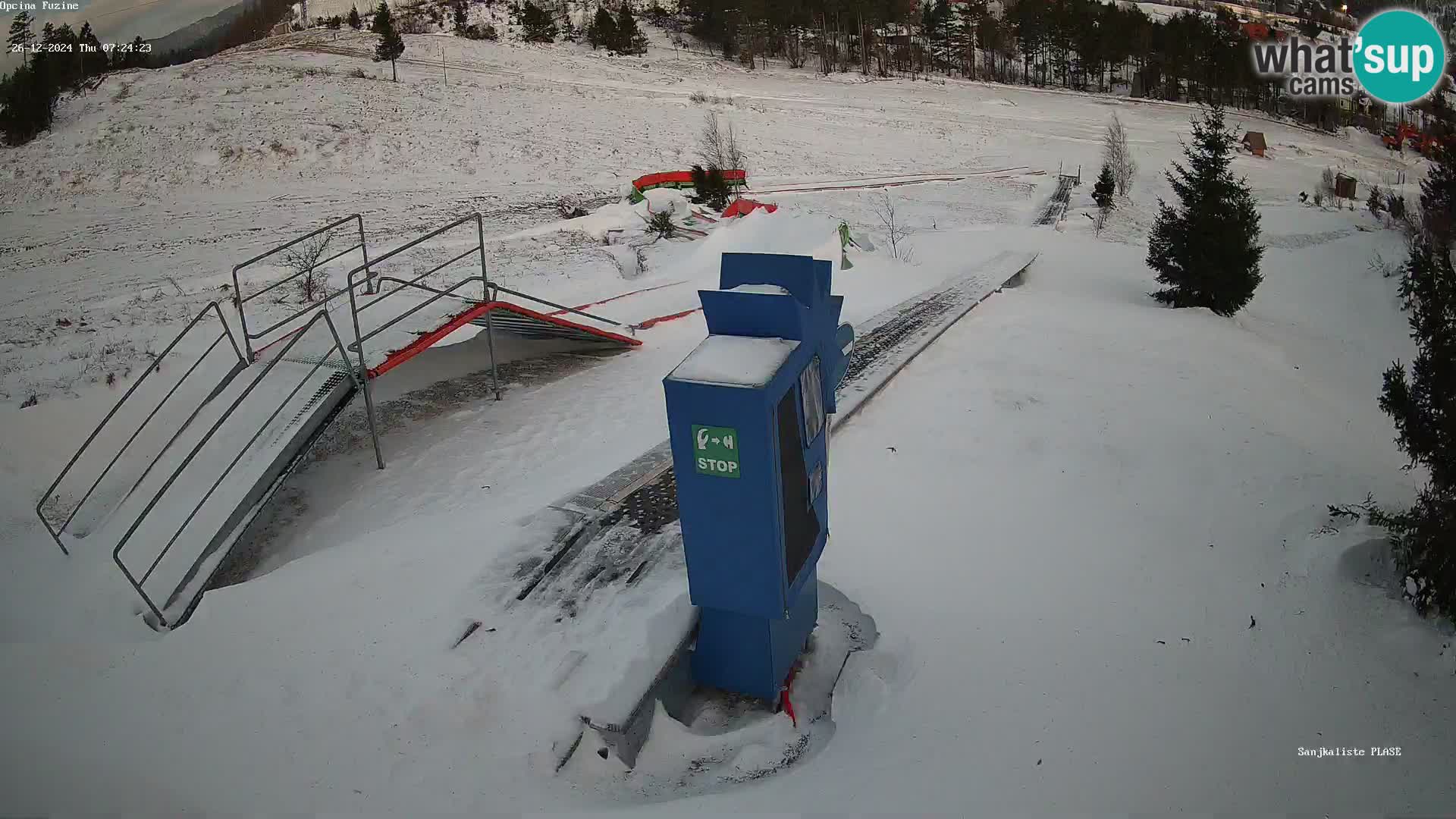 Webcam en direct Piste de luge de Fužine – Croatie