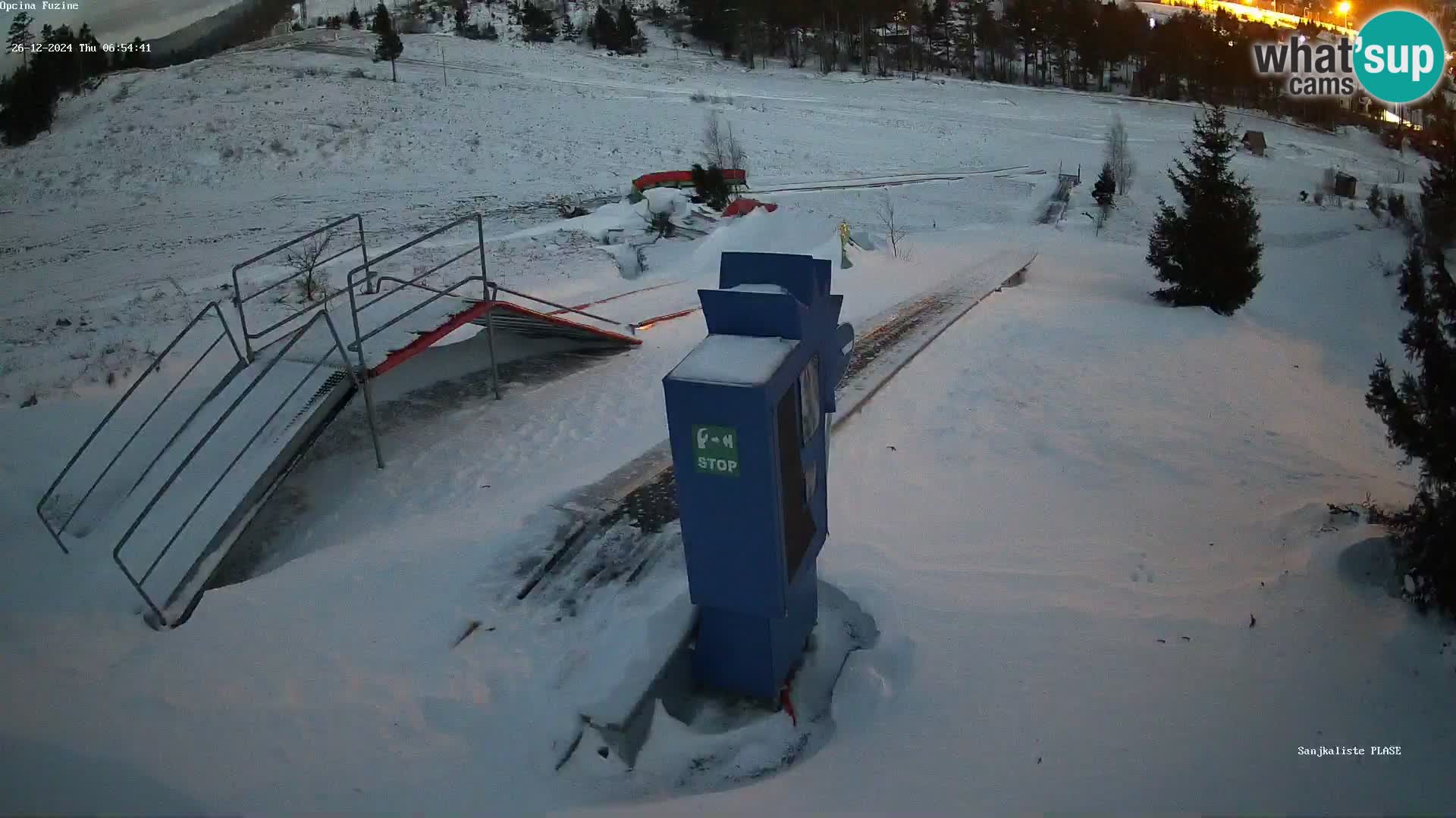 Live webcam Fužine toboggan run – Croatia