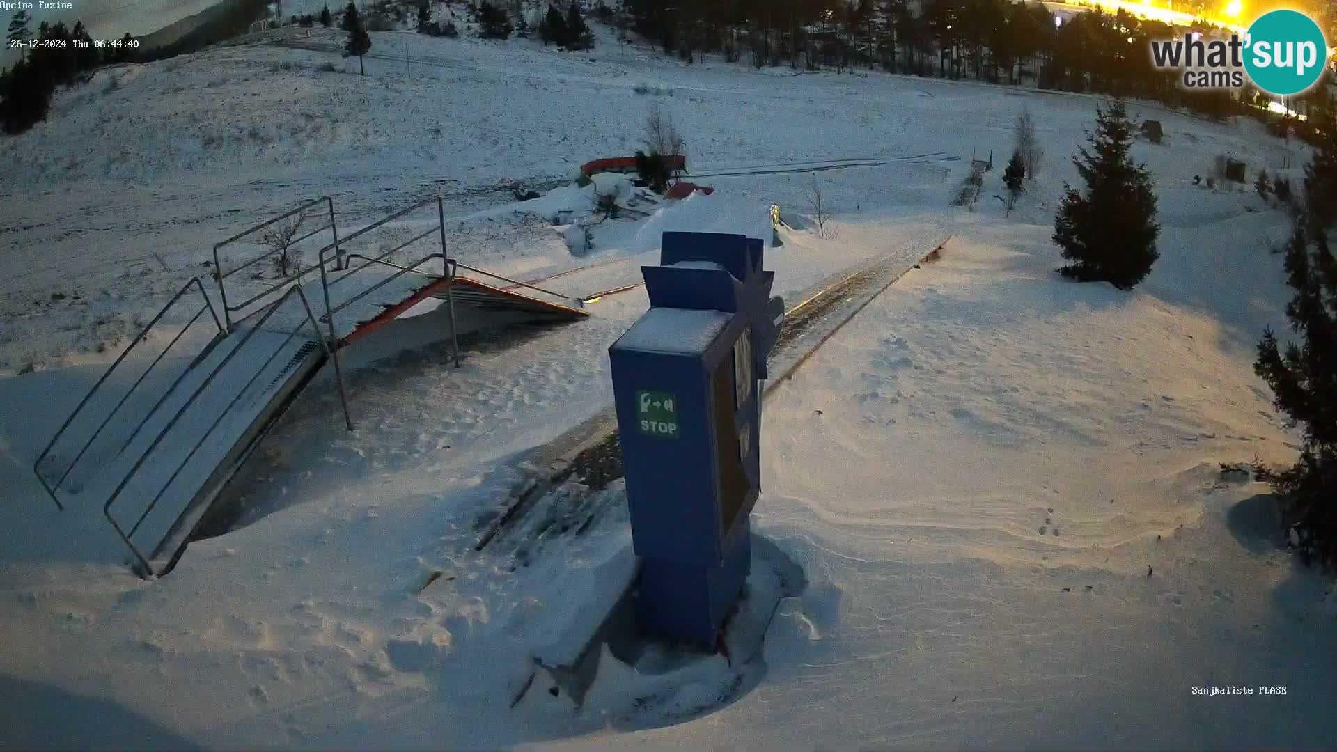 Live webcam Fužine toboggan run – Croatia