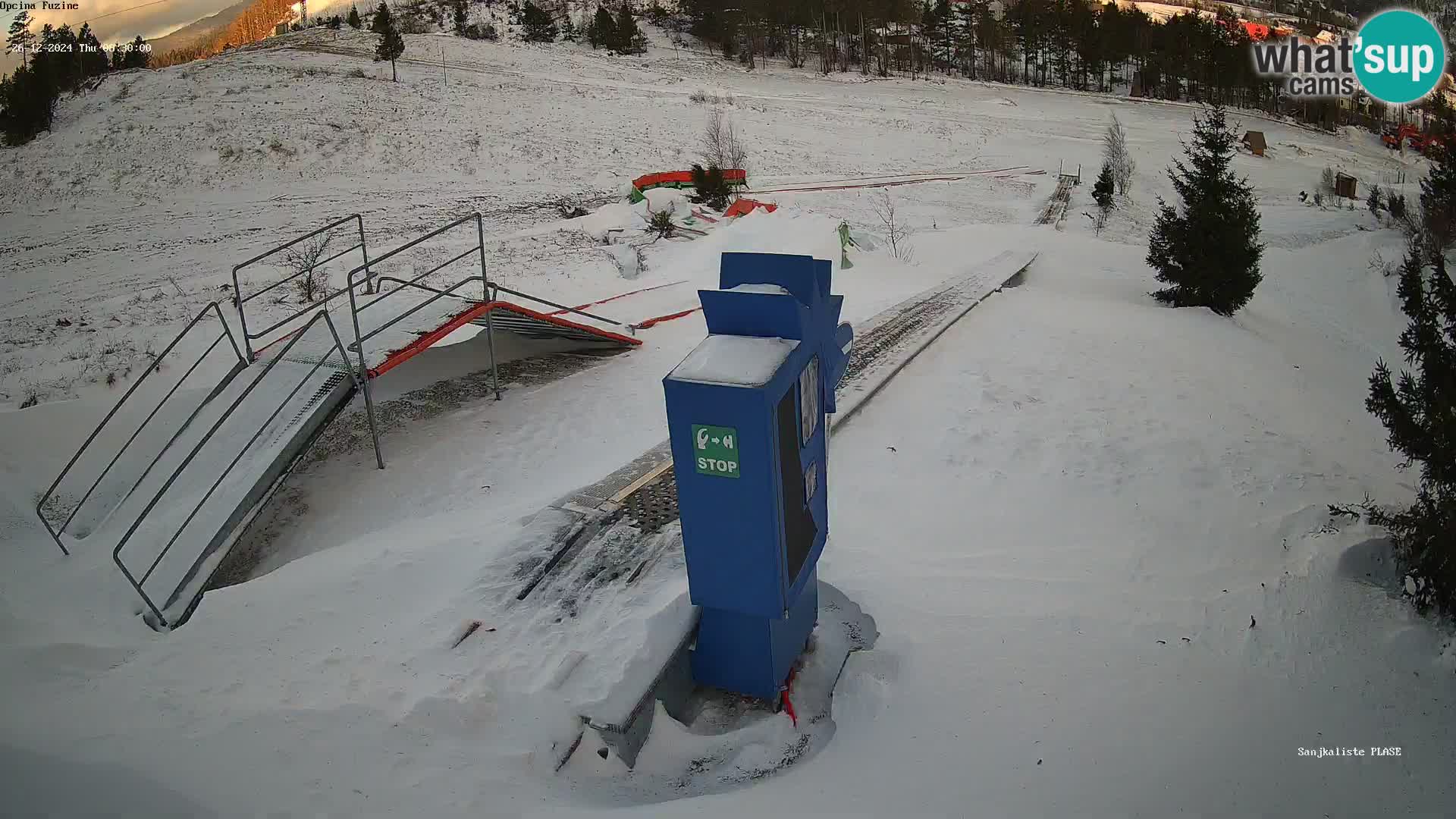 Live webcam Fužine toboggan run – Croatia