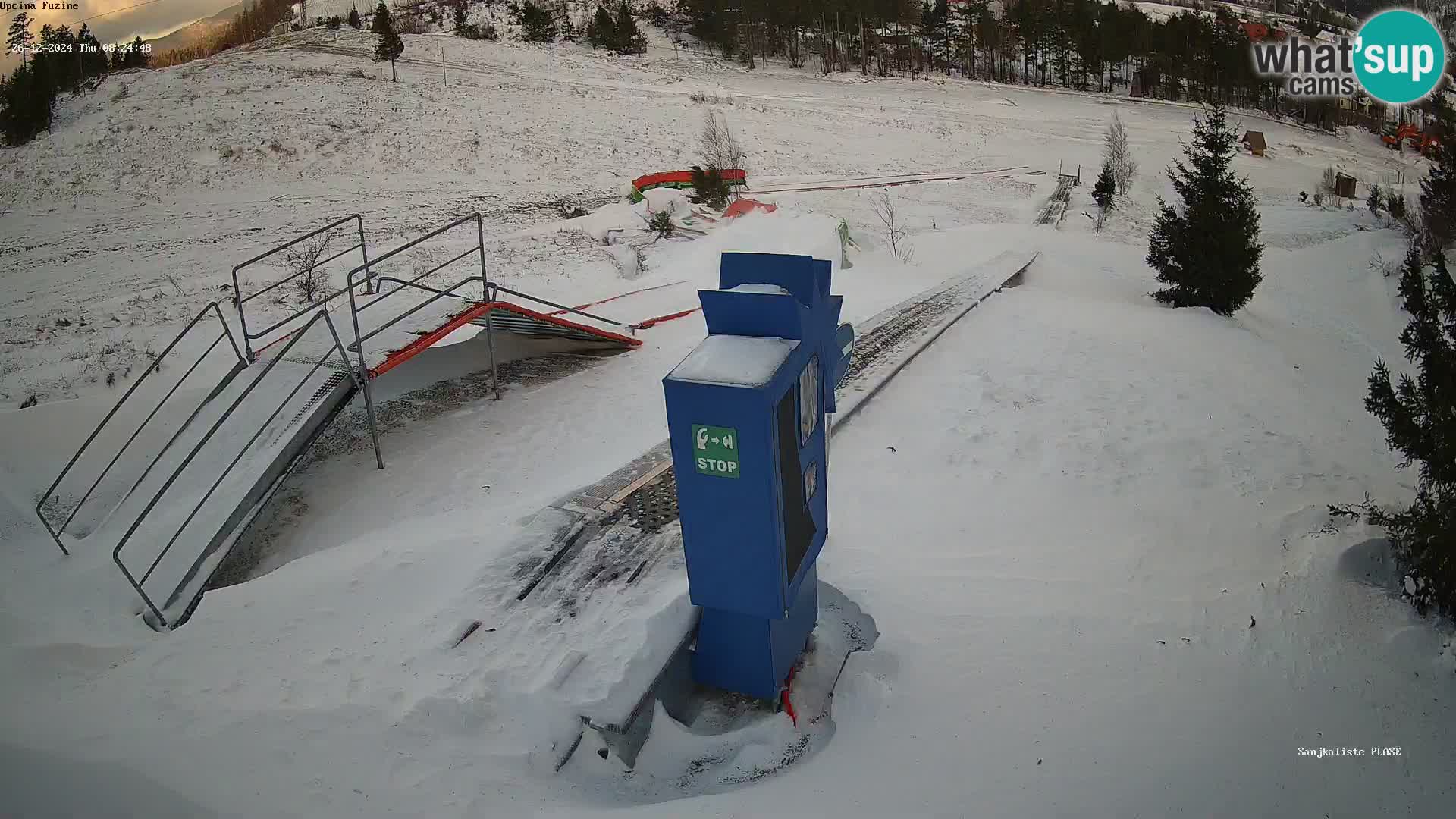 Live webcam Fužine toboggan run – Croatia