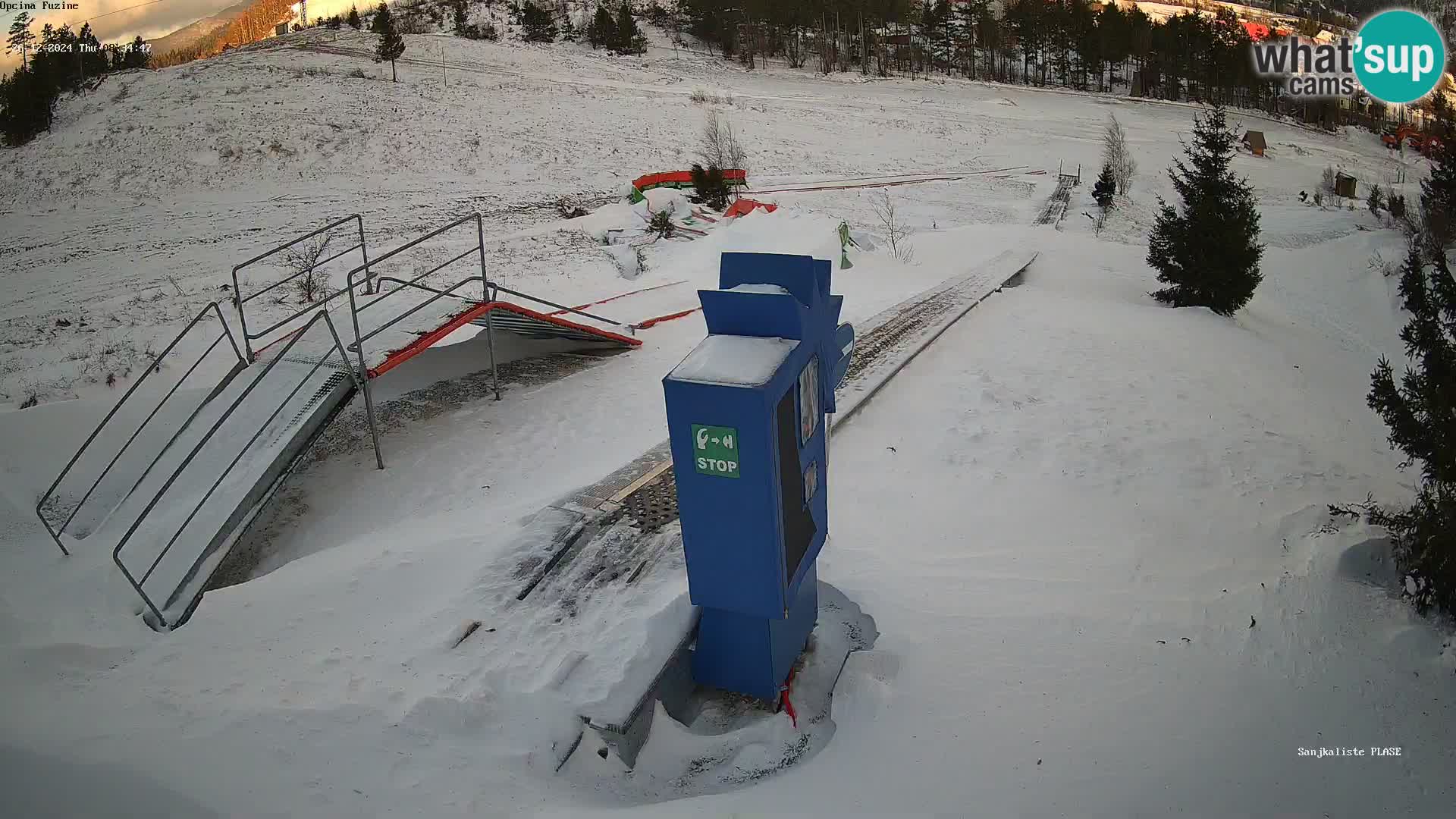 Webcam en direct Piste de luge de Fužine – Croatie