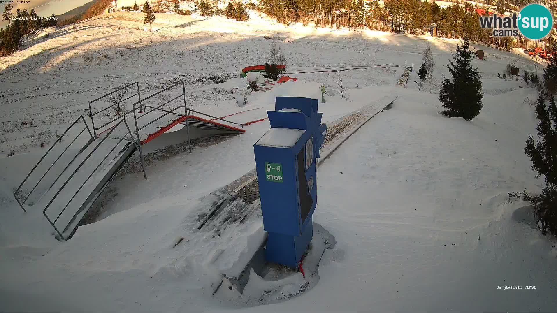 Live webcam Fužine toboggan run – Croatia