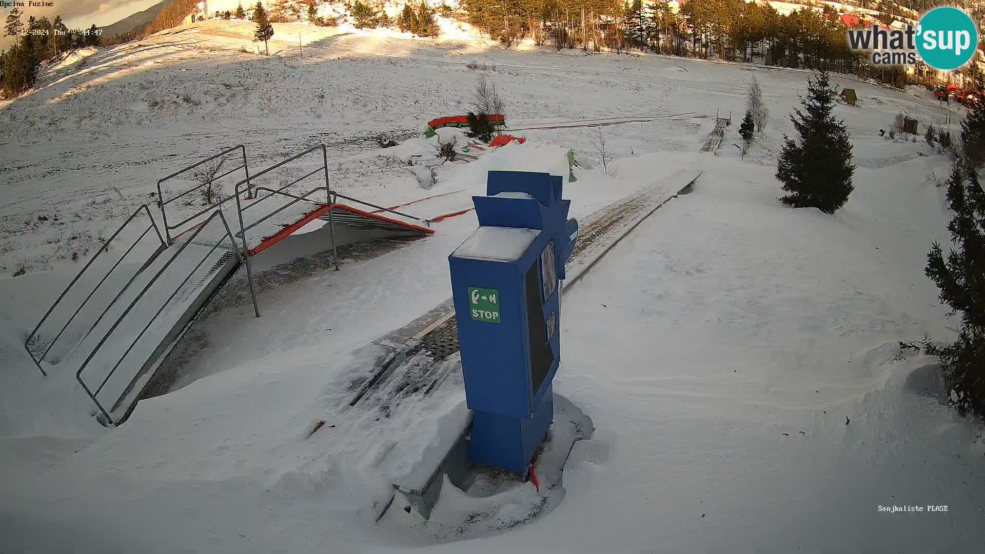 Webcam en direct Piste de luge de Fužine – Croatie