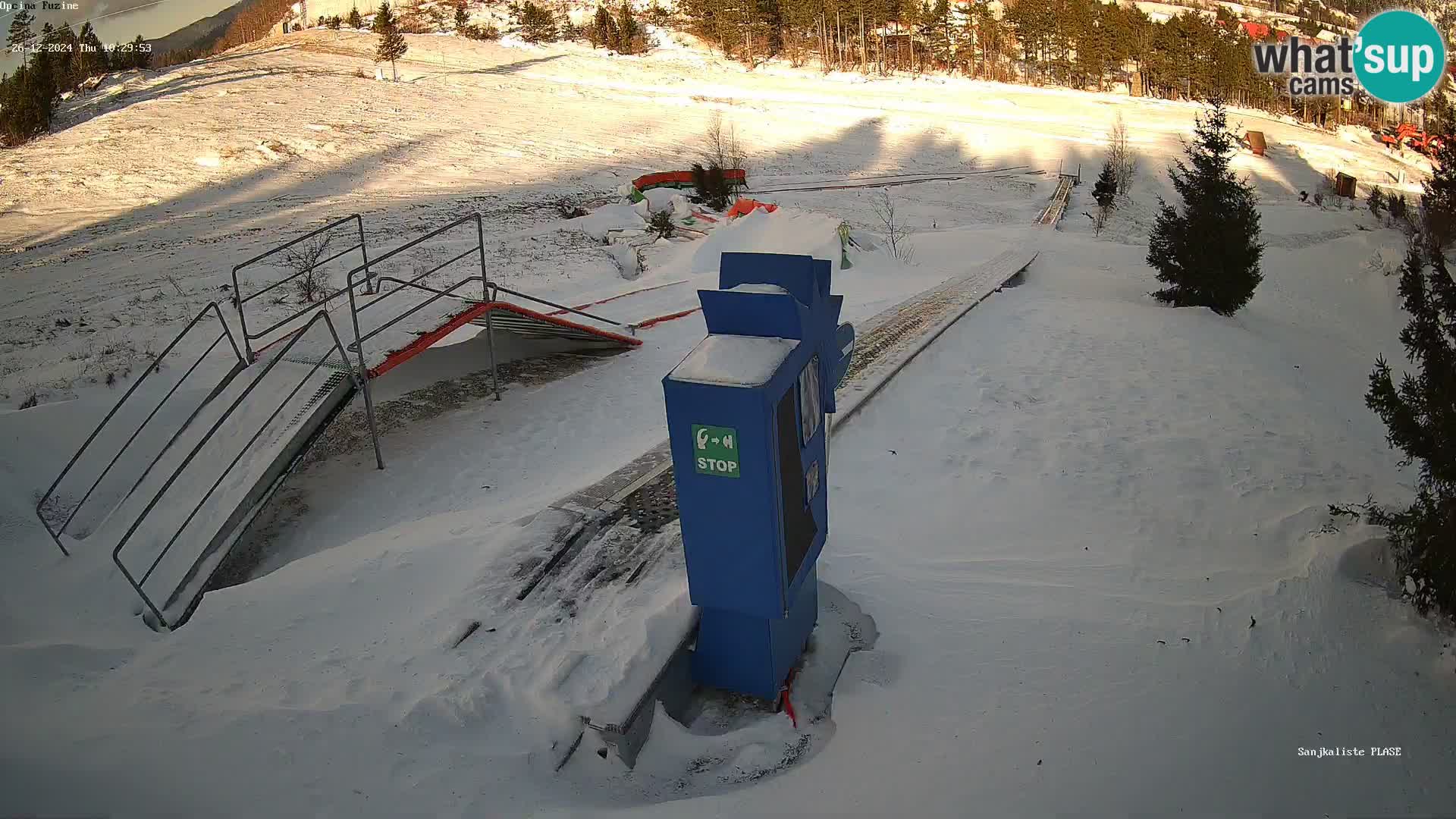 Webcam en direct Piste de luge de Fužine – Croatie