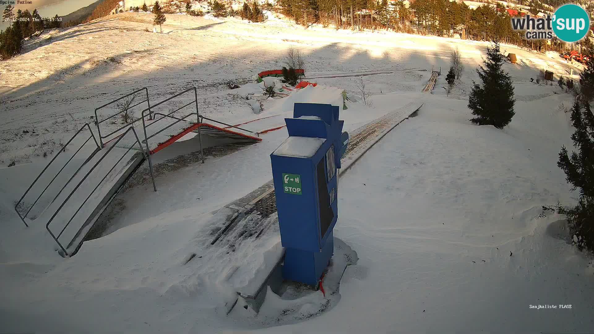 Live webcam Fužine toboggan run – Croatia