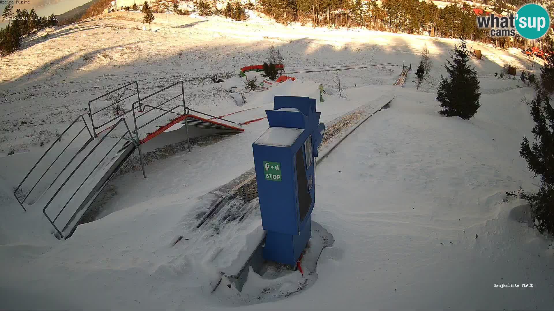 Webcam en direct Piste de luge de Fužine – Croatie