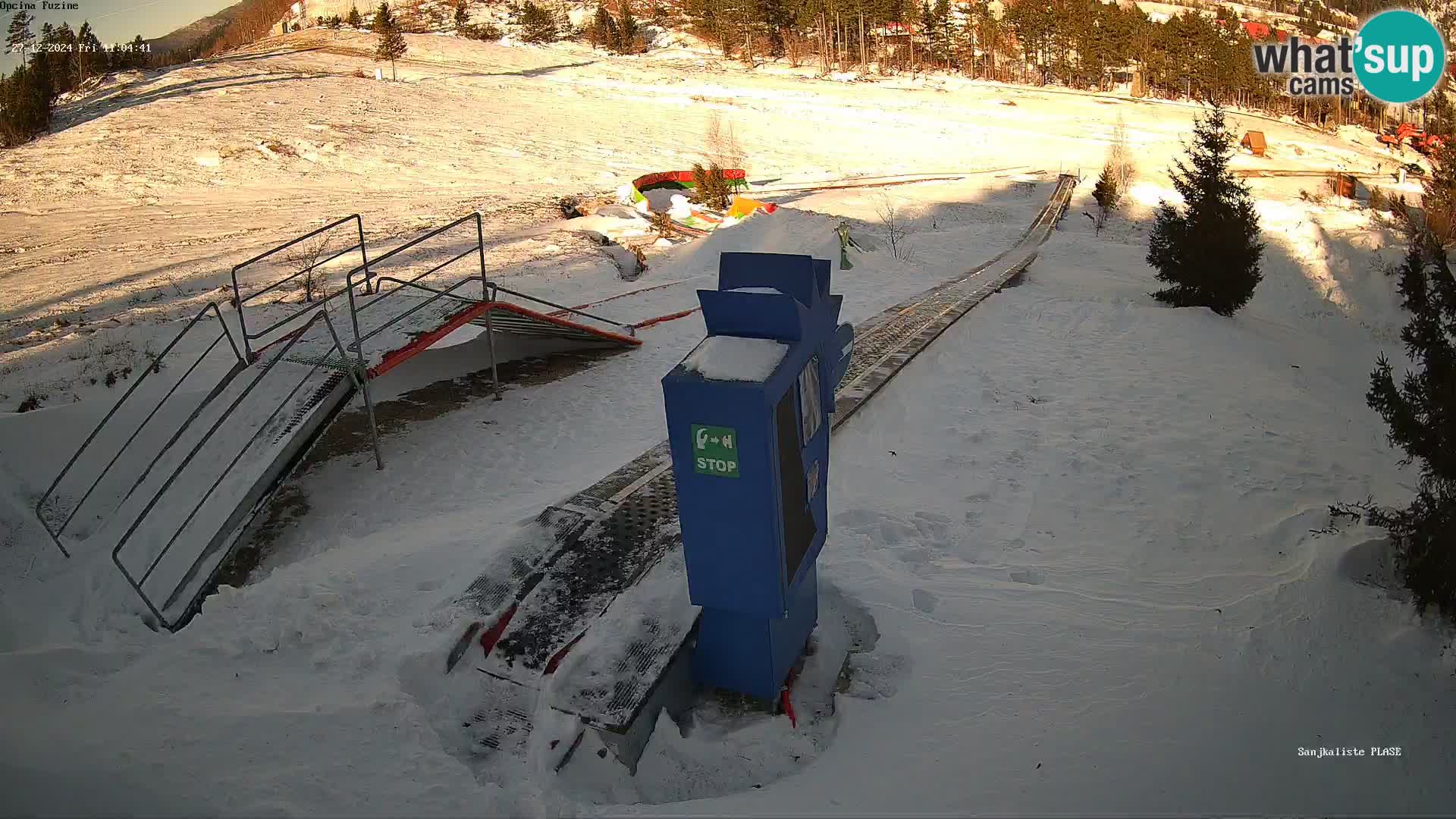 Live webcam Fužine toboggan run – Croatia