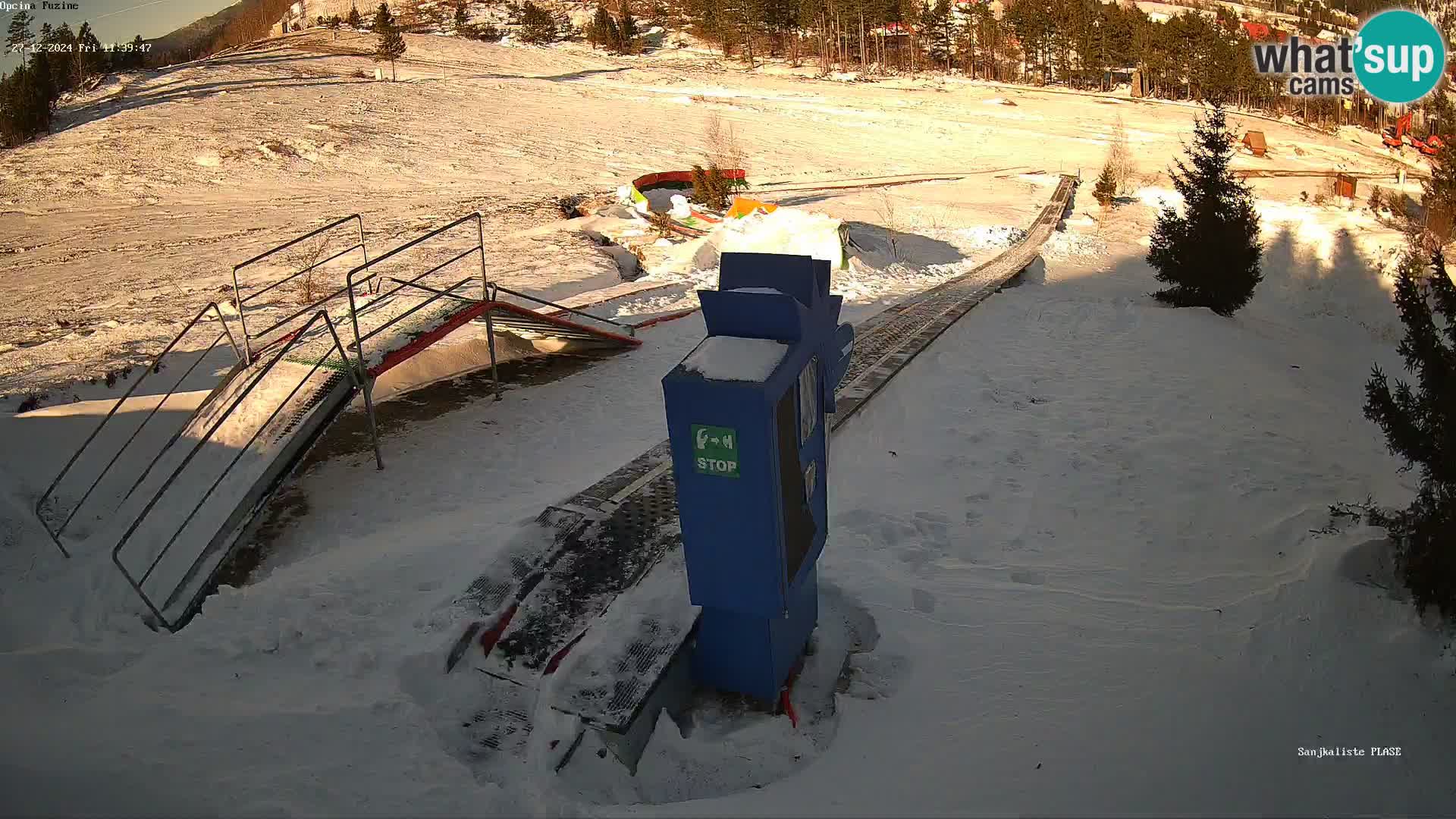 Live webcam Fužine toboggan run – Croatia