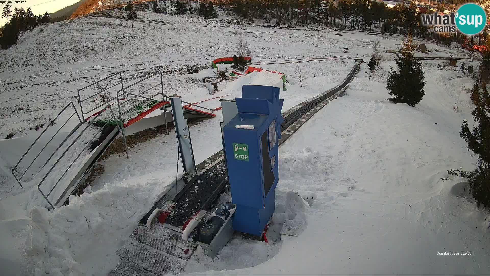 Live webcam Fužine toboggan run – Croatia