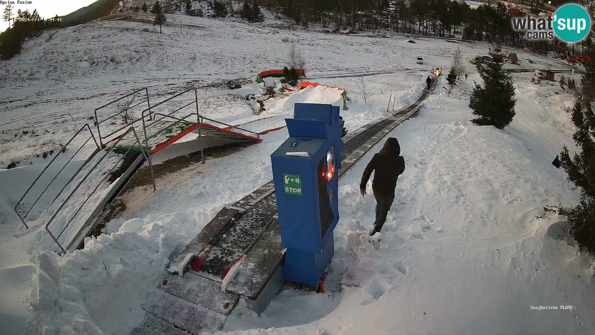 Live webcam Fužine toboggan run – Croatia