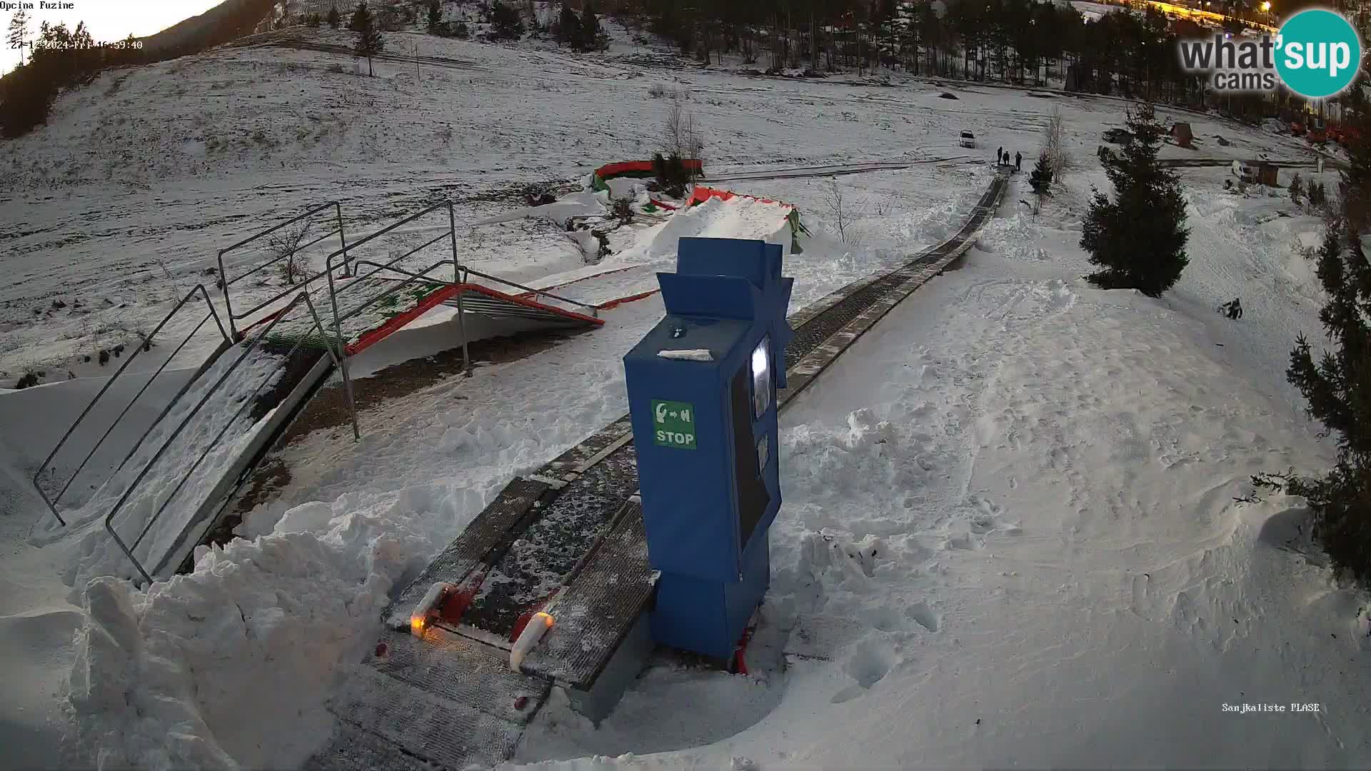 Live webcam Fužine toboggan run – Croatia