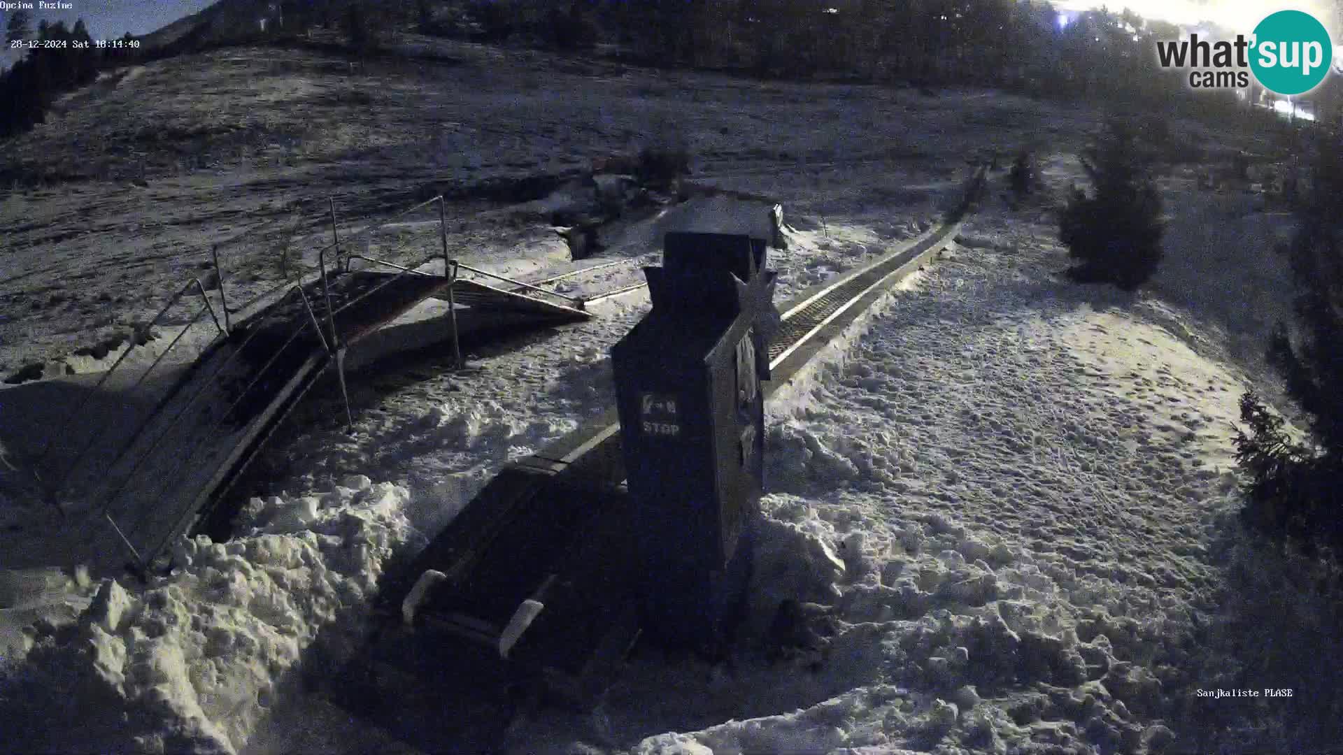 Live webcam Fužine toboggan run – Croatia