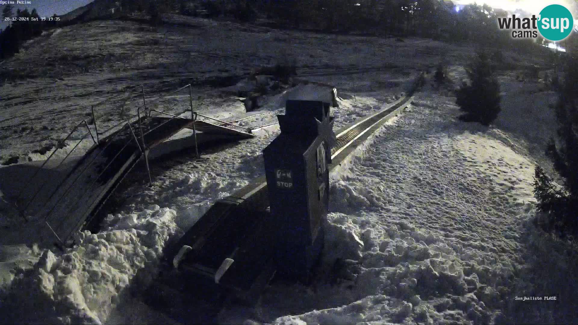 Live webcam Pista da slittino Fužine – Croazia