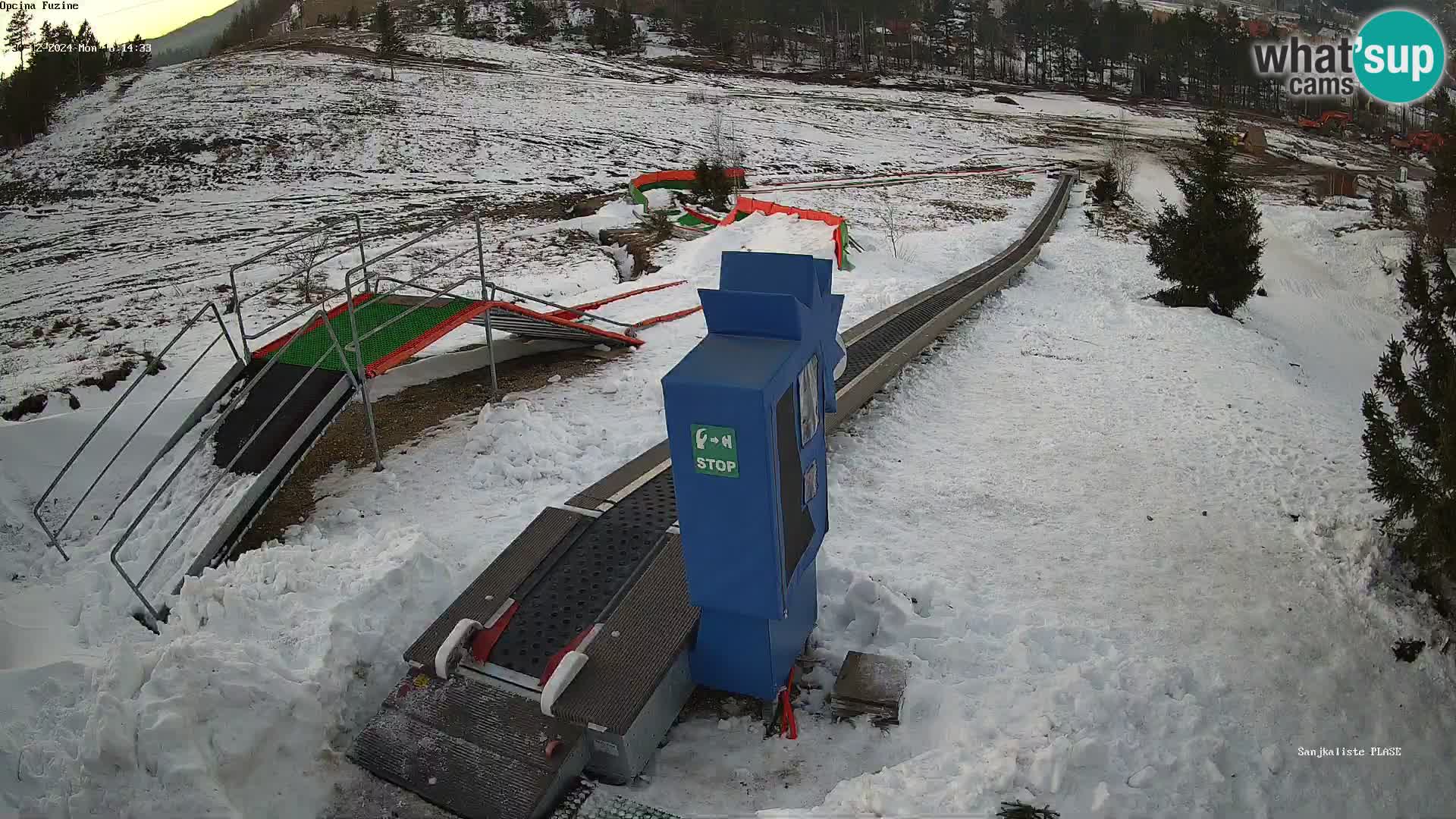 Live webcam Pista da slittino Fužine – Croazia