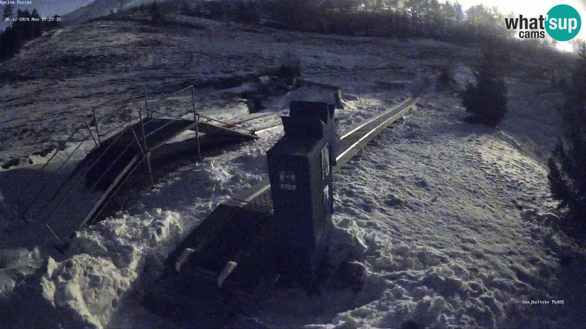 Live webcam Fužine toboggan run – Croatia