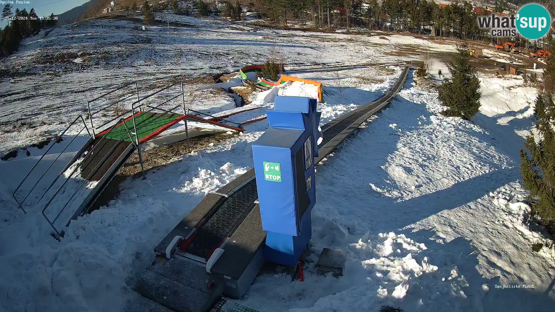 Live webcam Fužine toboggan run – Croatia