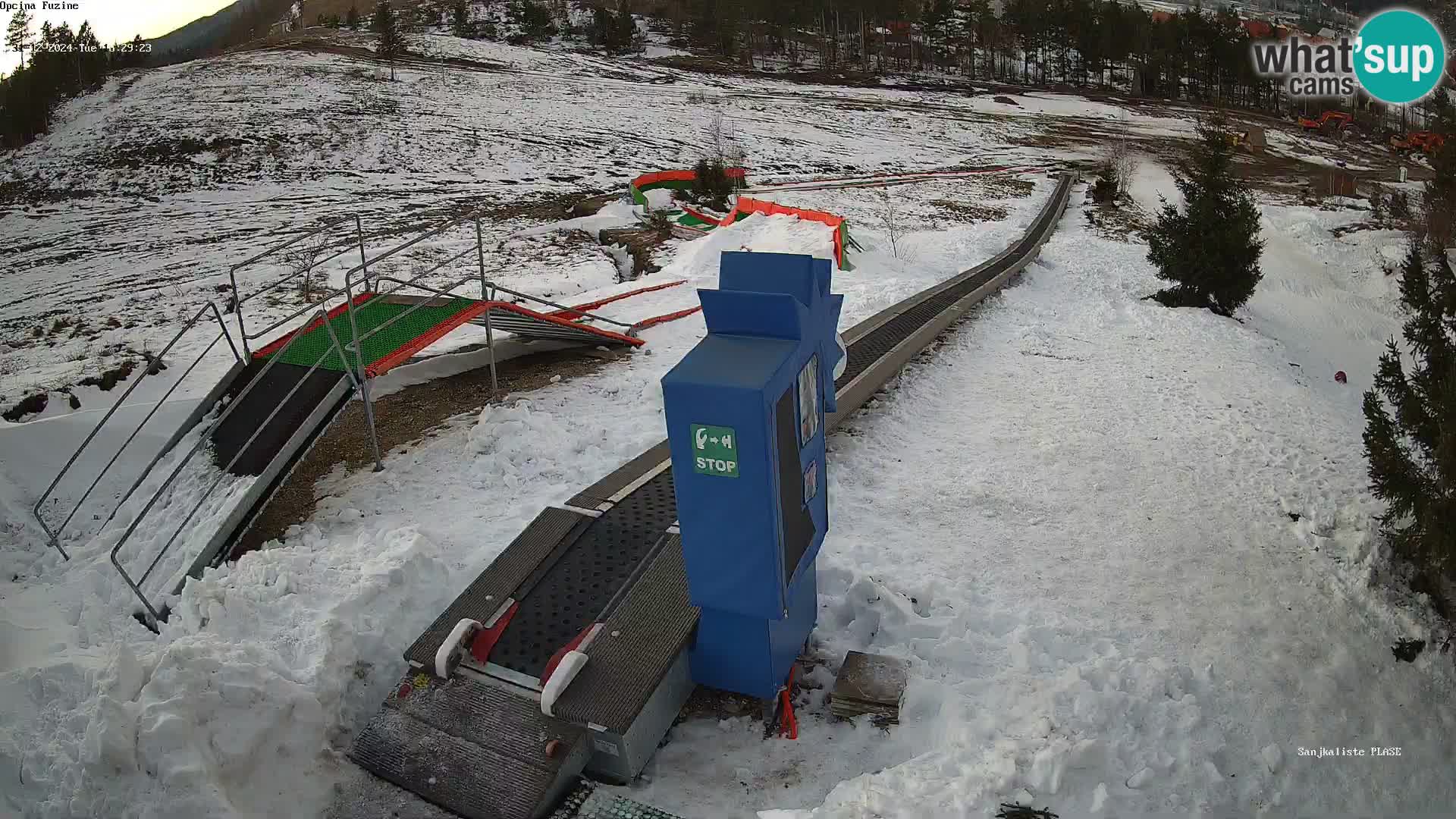 Webcam en direct Piste de luge de Fužine – Croatie