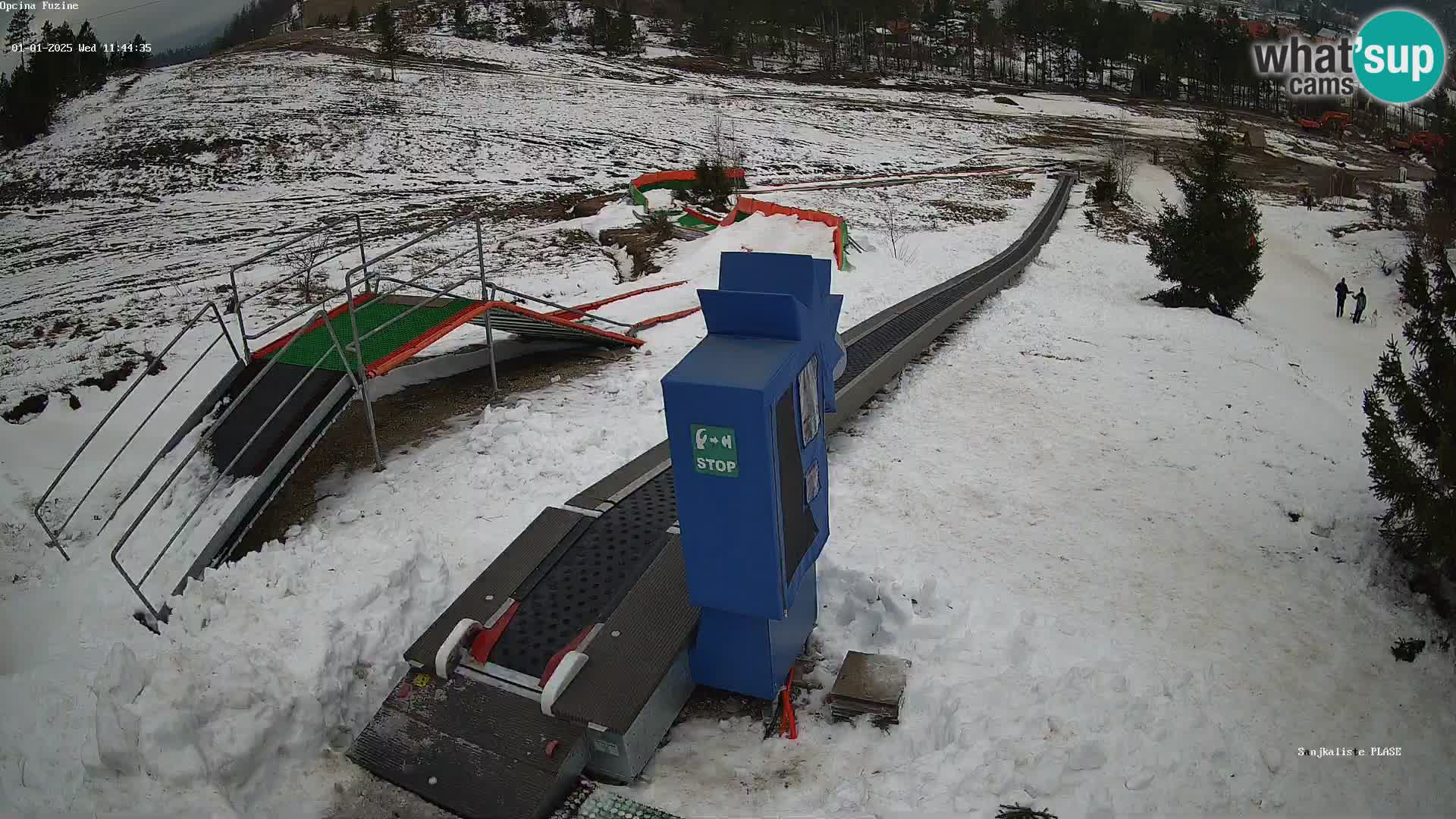 Webcam en direct Piste de luge de Fužine – Croatie