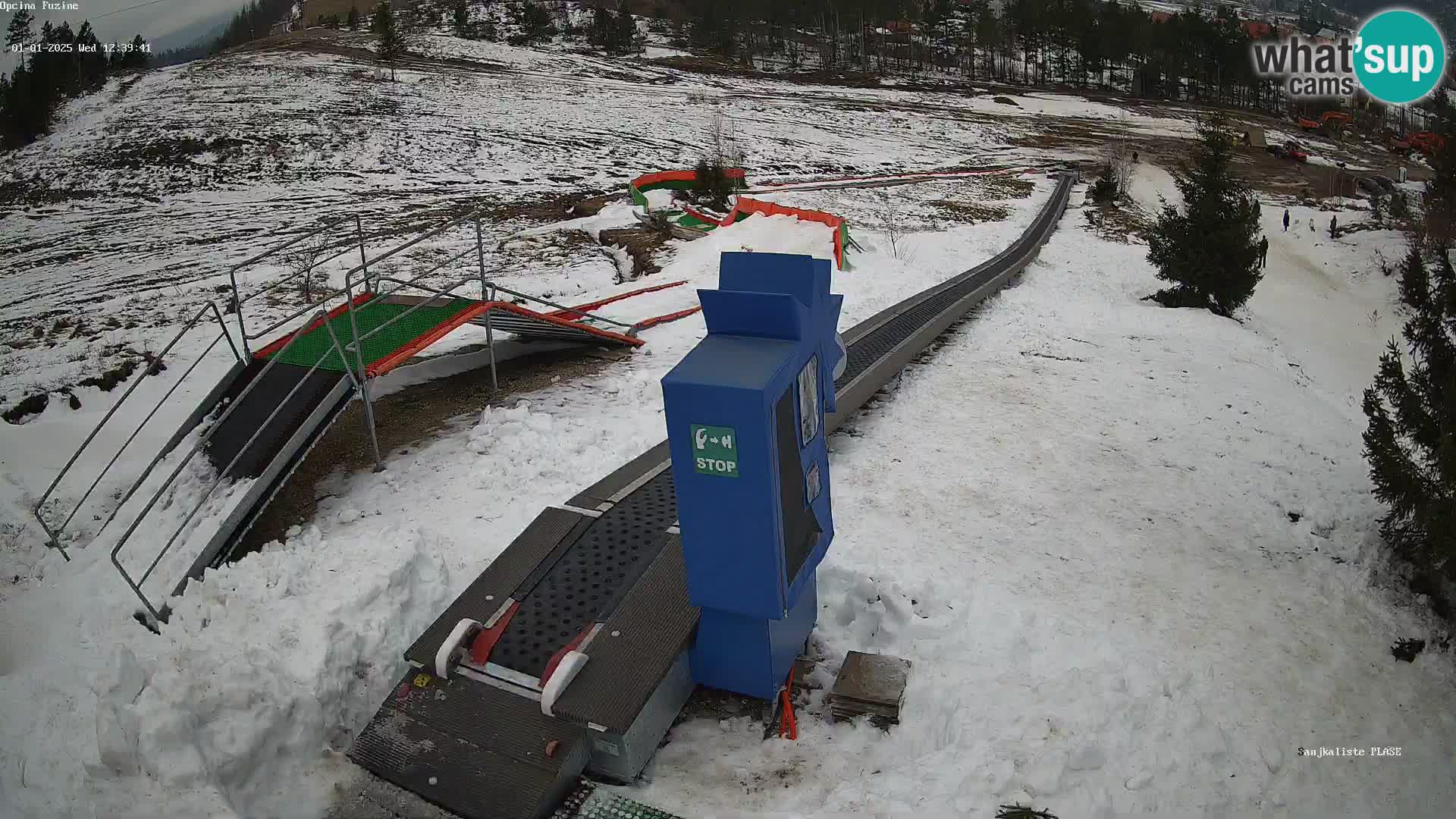 Live webcam Fužine toboggan run – Croatia