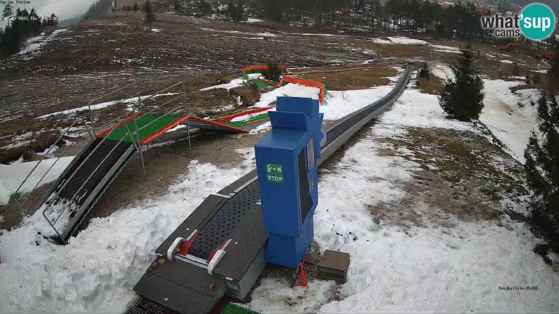 Webcam en direct Piste de luge de Fužine – Croatie