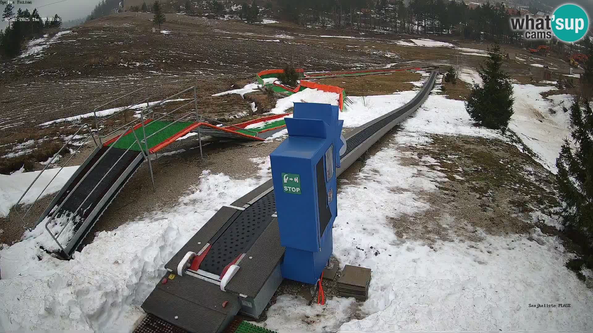 Webcam en direct Piste de luge de Fužine – Croatie