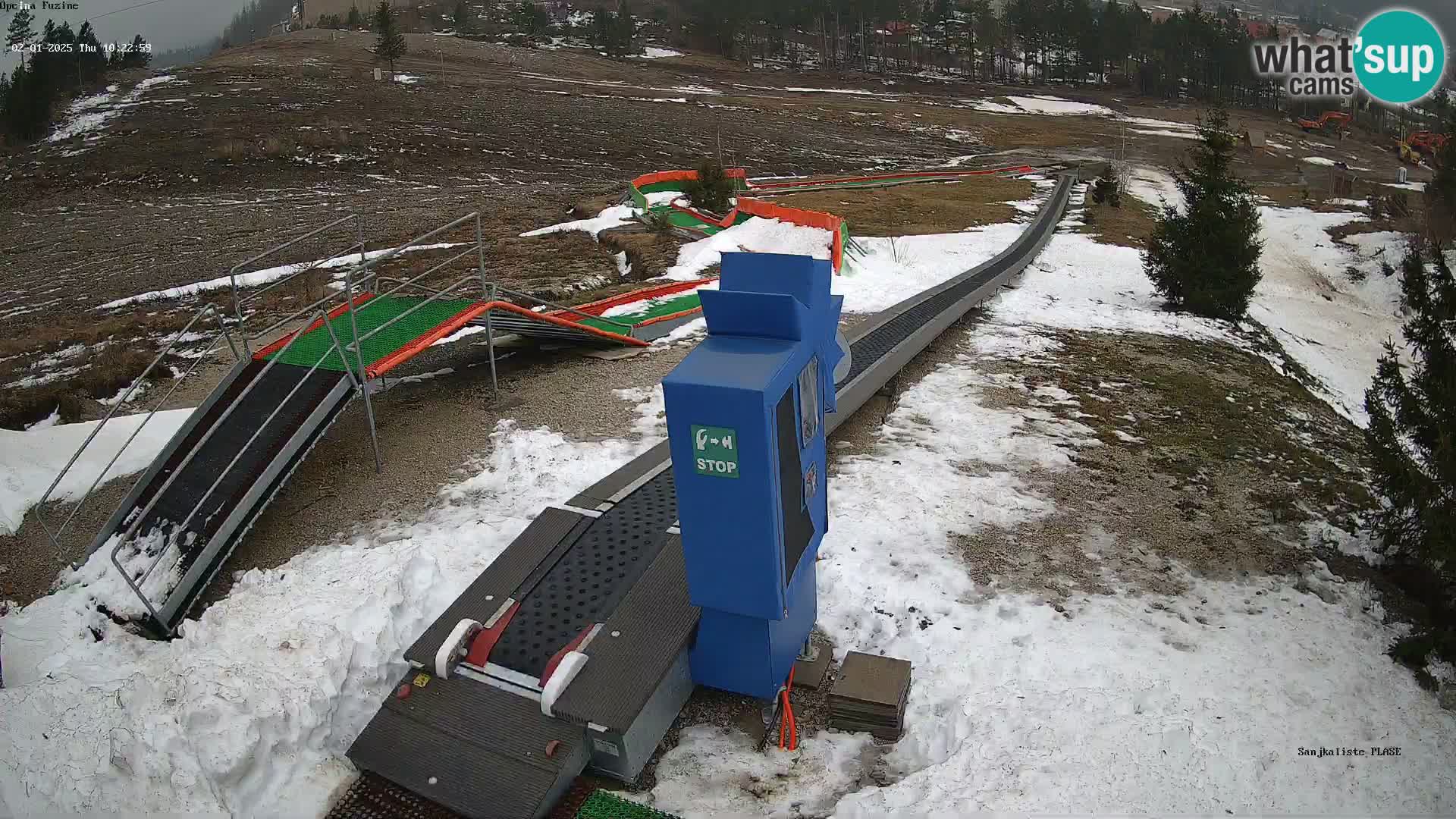 Webcam en direct Piste de luge de Fužine – Croatie